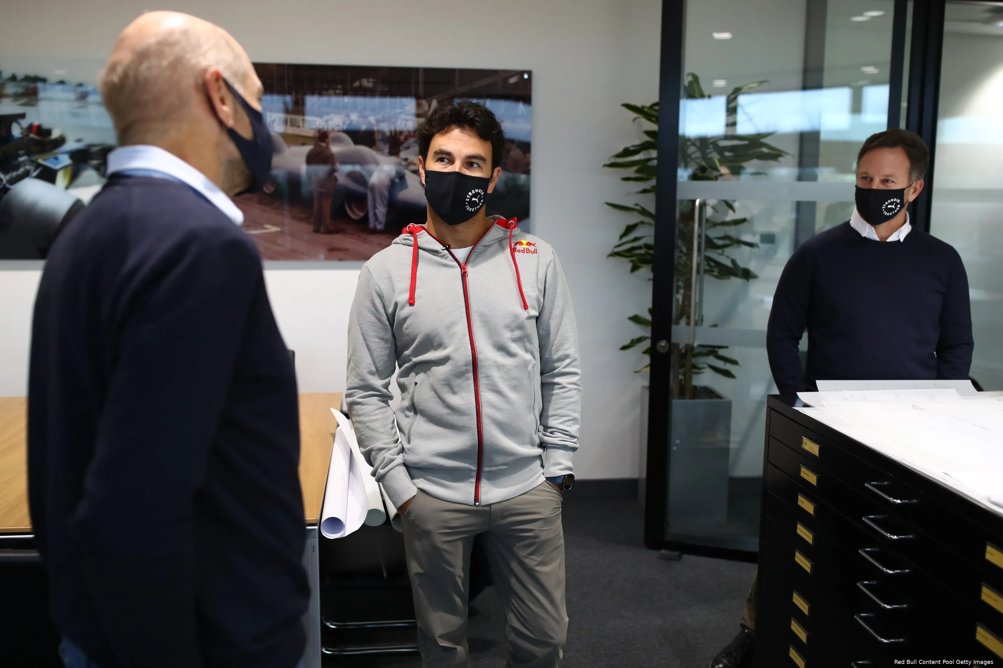 Sergio Perez Adrian Newey Red Bull