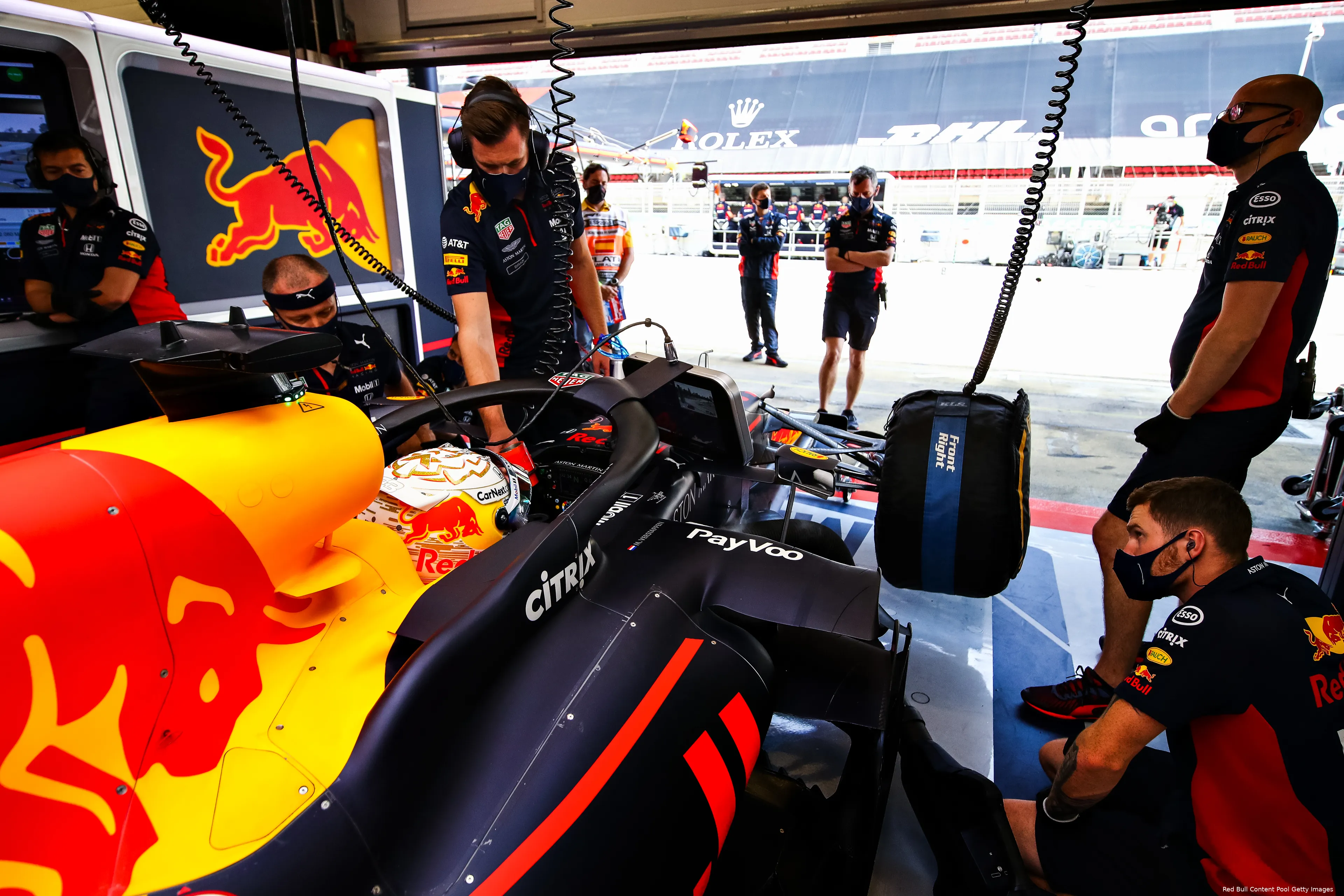Red Bull Racing RB16 pitbox