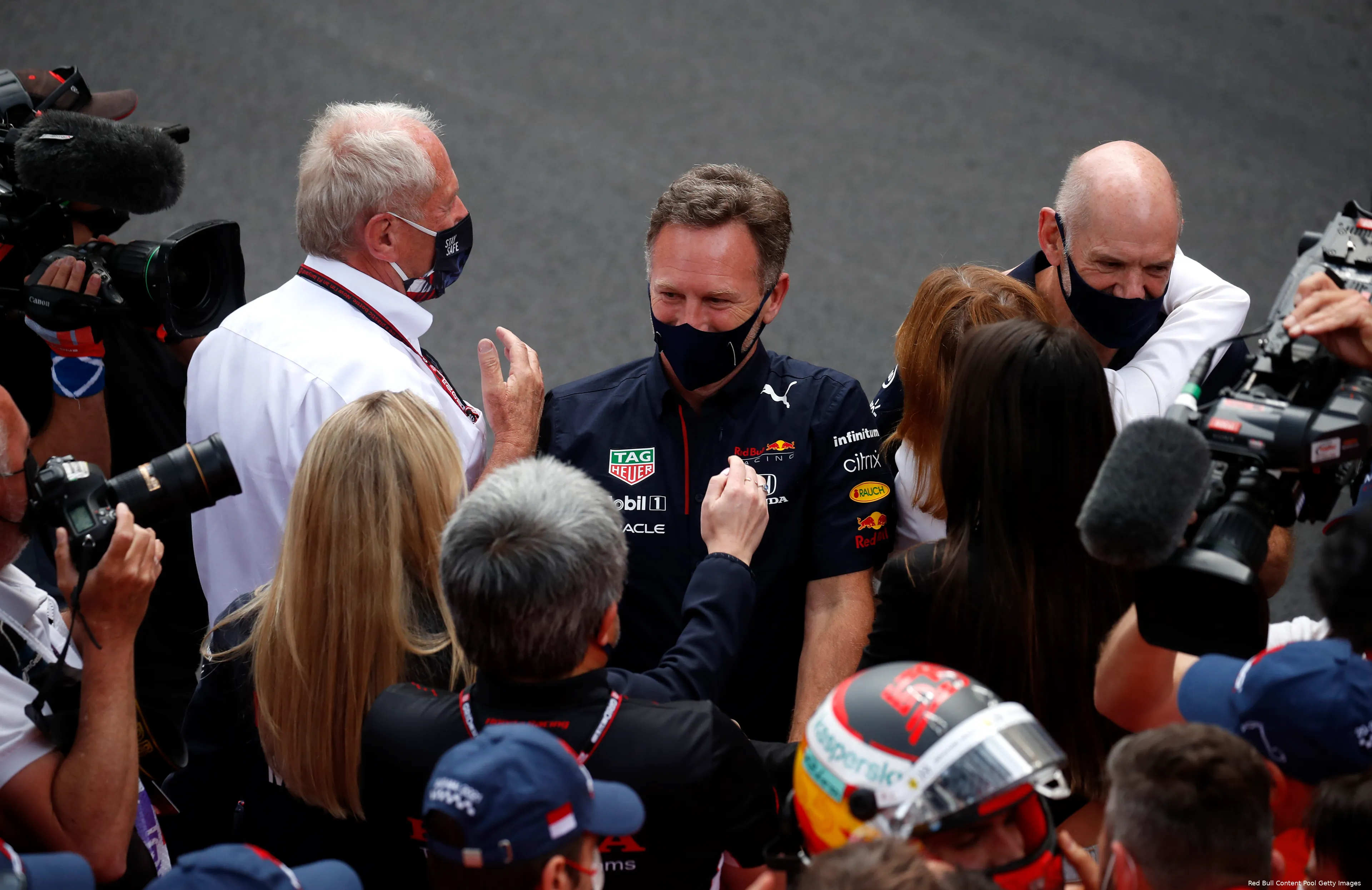 Helmut Marko Christian Horner Adrian Newey