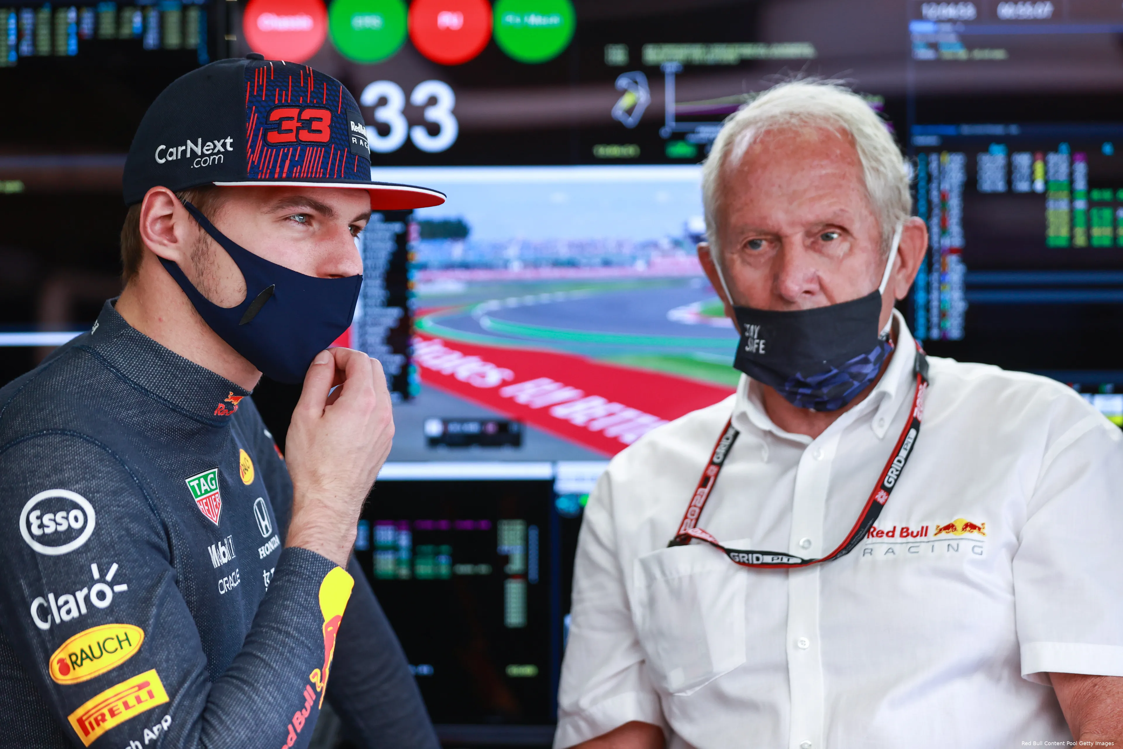 Max Verstappen Helmut Marko Red Bul Silverstone