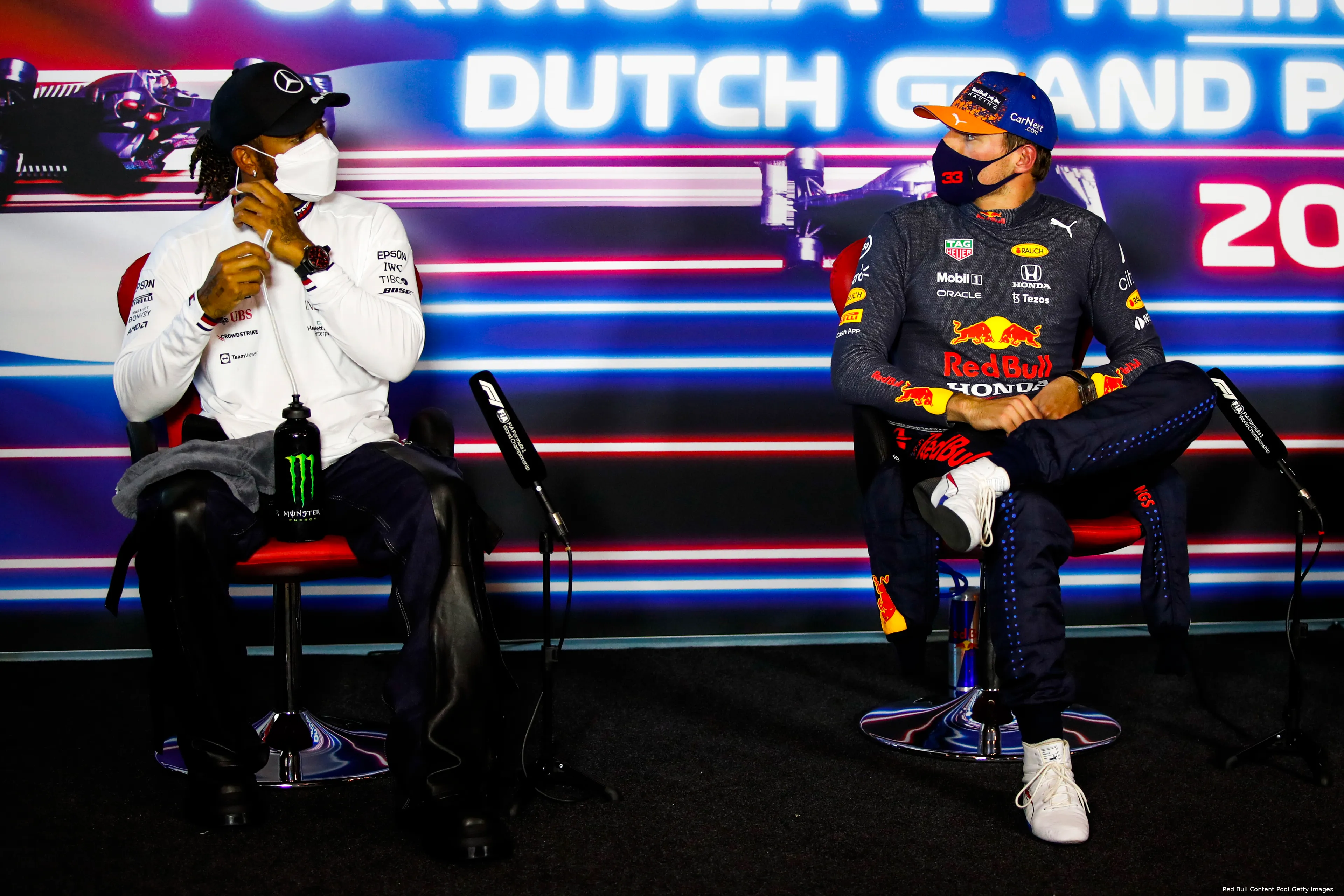 lewis hamilton max verstappen zandvoort persconferentie 2021