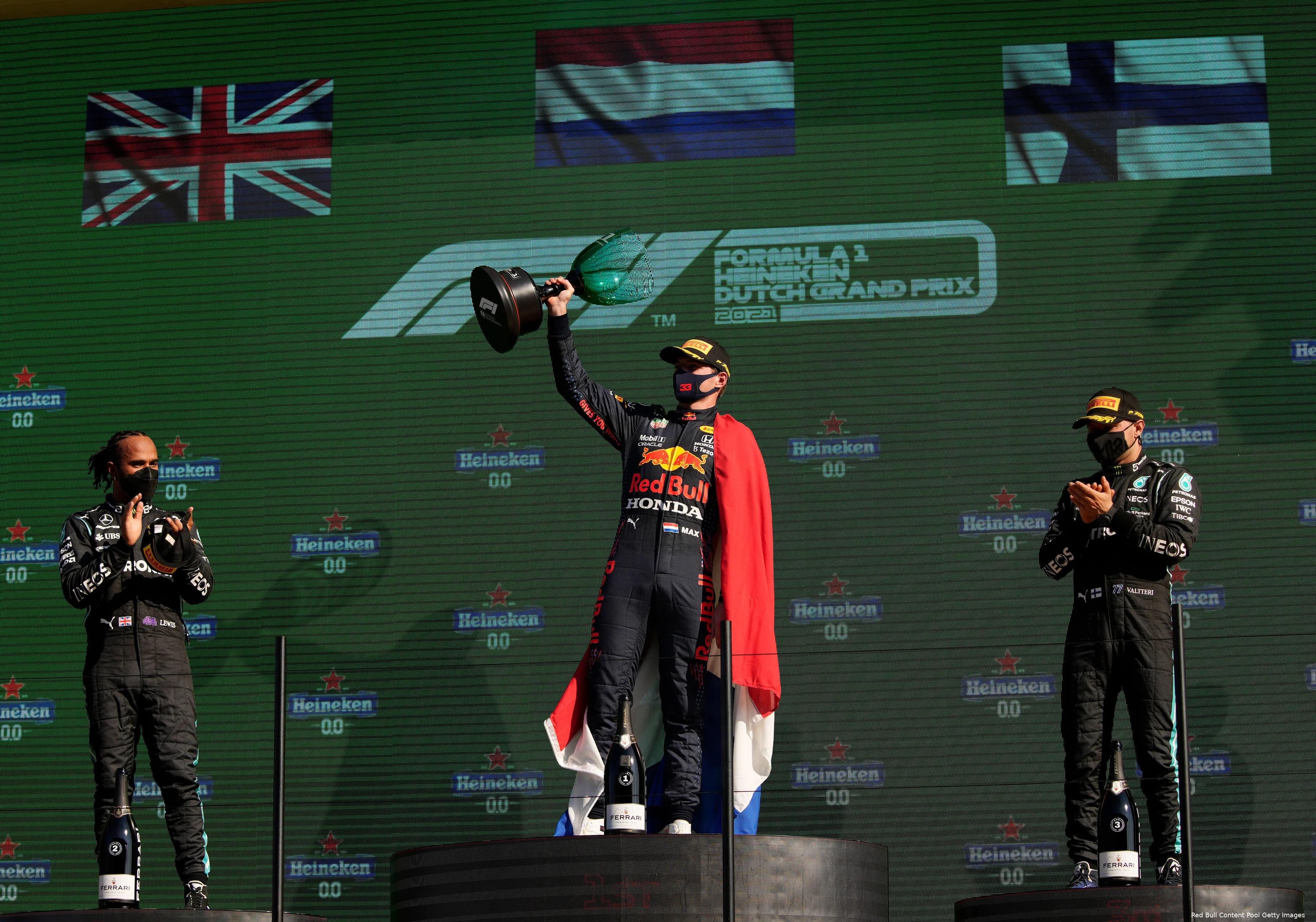 verstappen podium hamilton bottas zandvoort