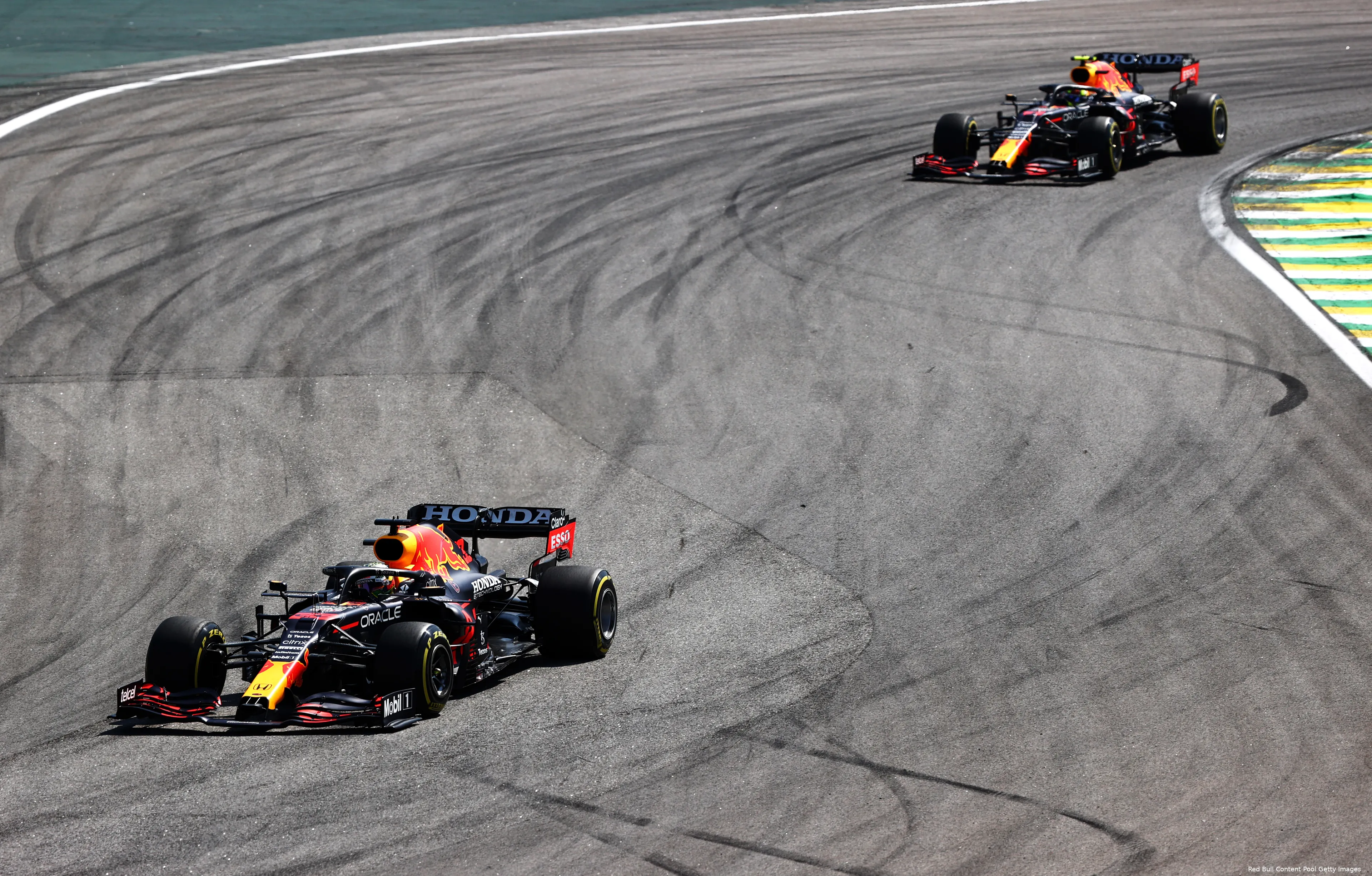 Verstappen Perez Brazilie