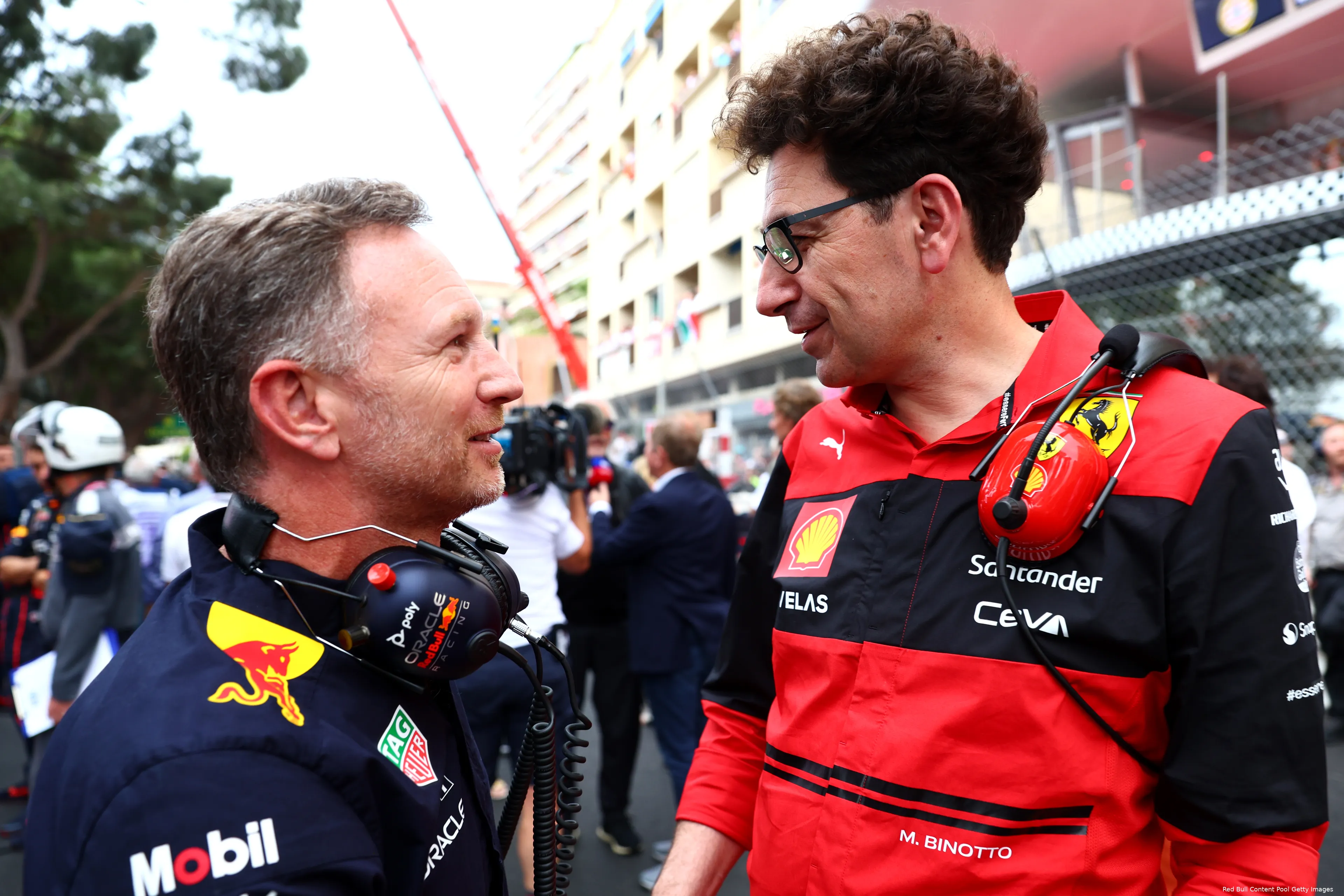 Horner Binotto voor race Monaco 2022