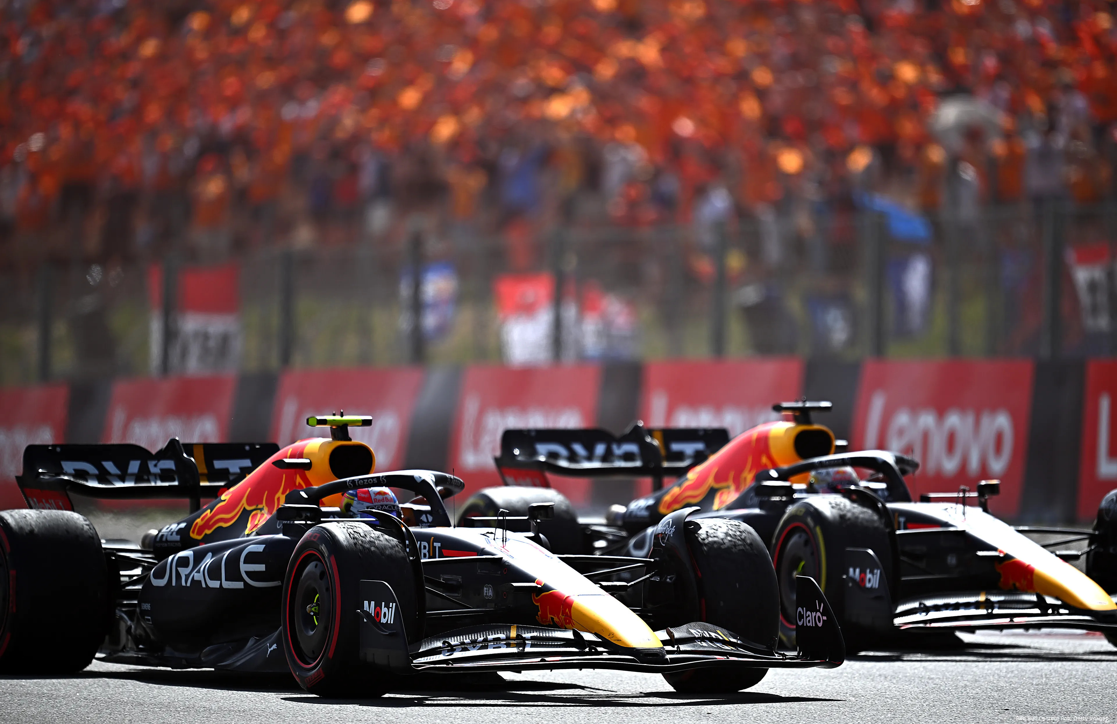 Max Verstappen Sergio Pérez Red Bull Racing Grand Prix van Spanje 2022