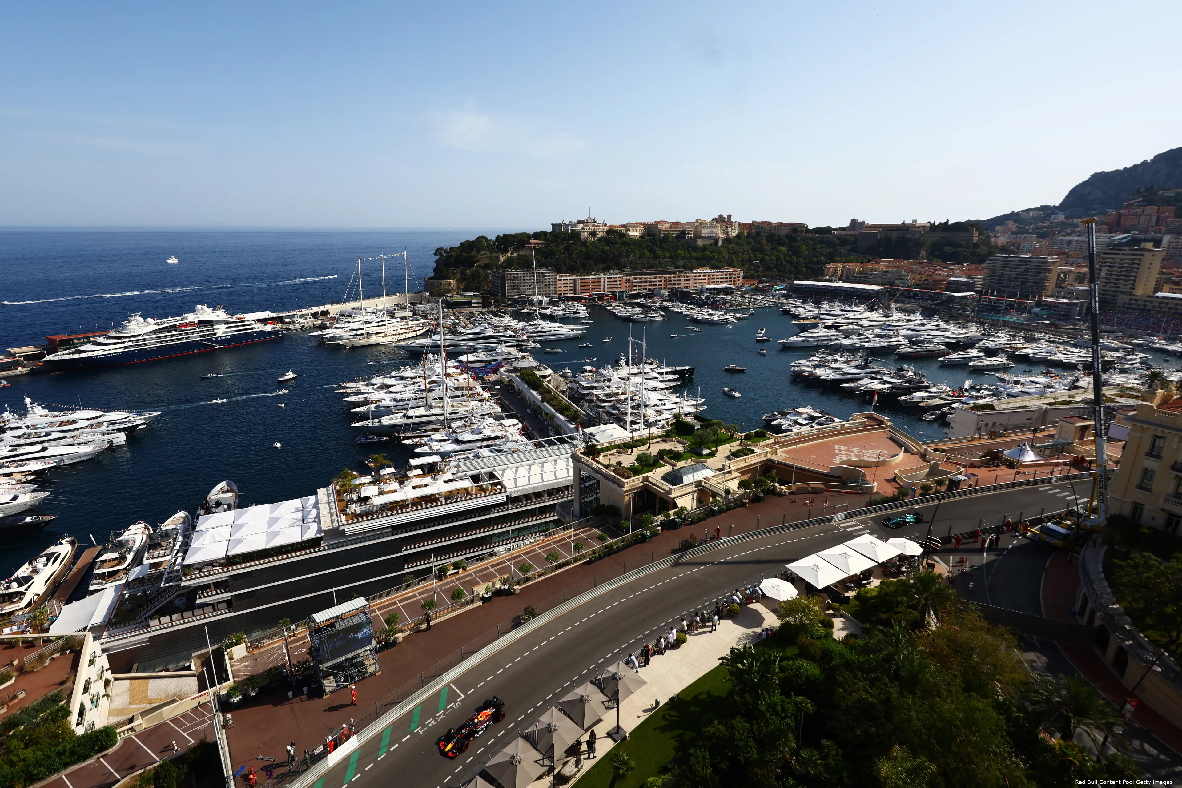 Verstappen auto ver weg vrijdag Monaco 2022