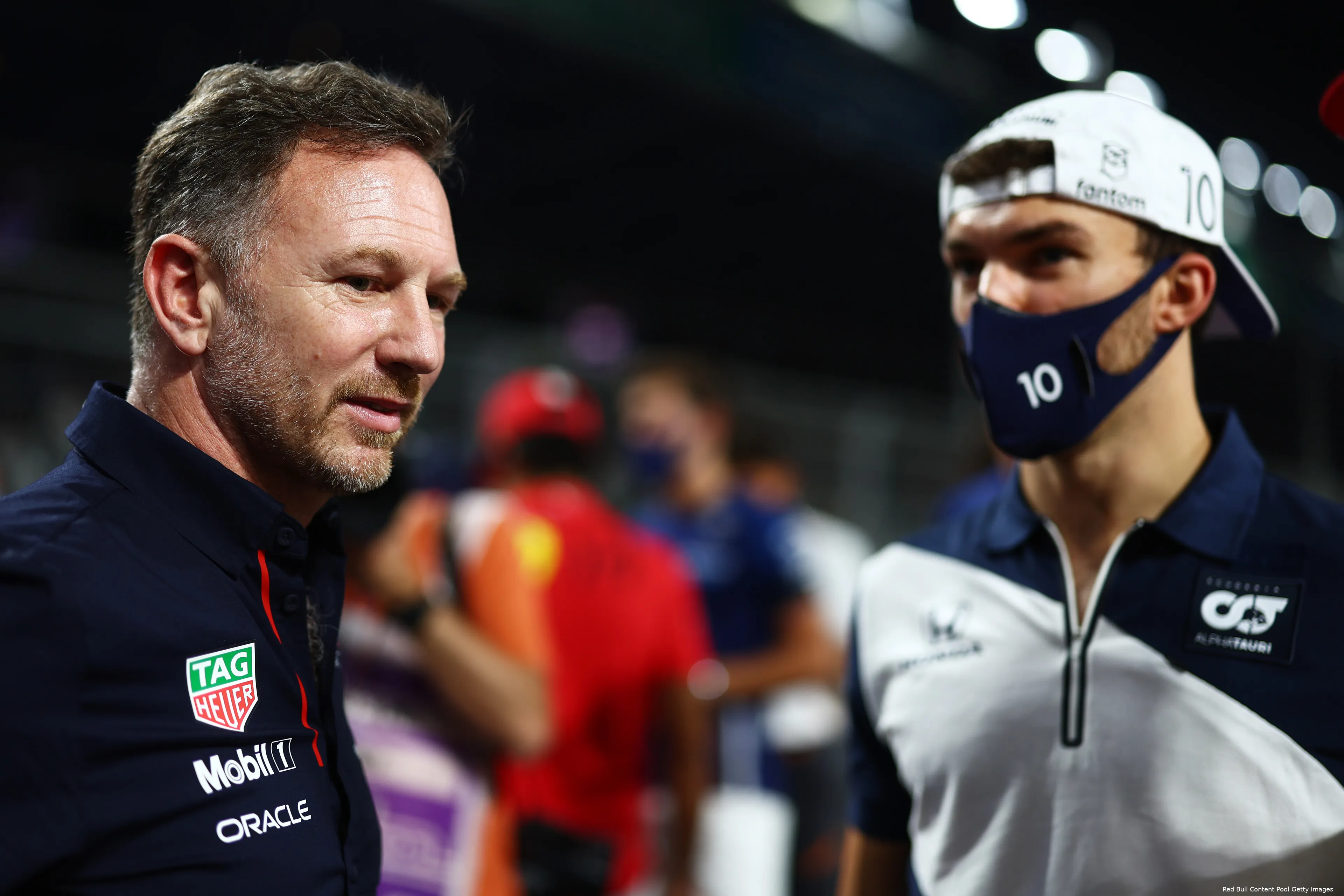 Christian Horner Pierre Gasly