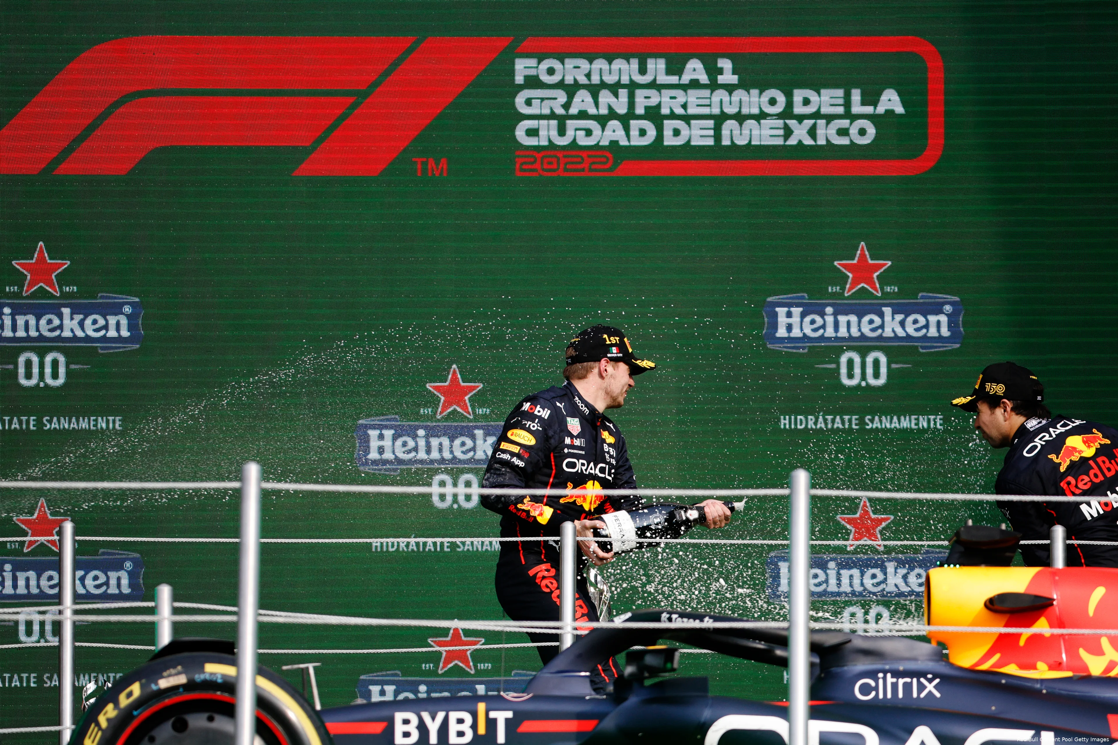 max verstappen sergio perez red bull podium mexico