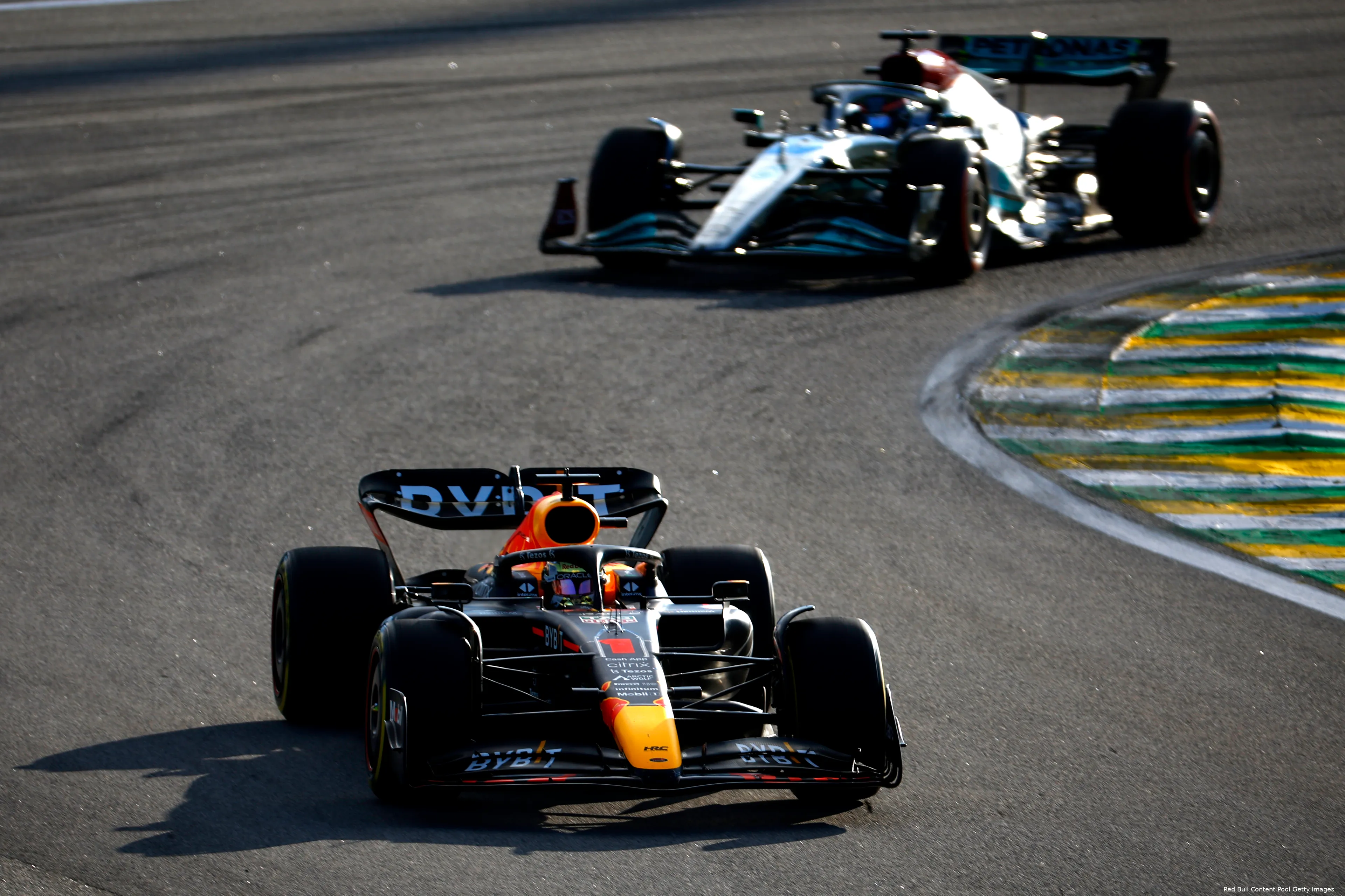 Verstappen Russell sprintrace Brazilie 2022