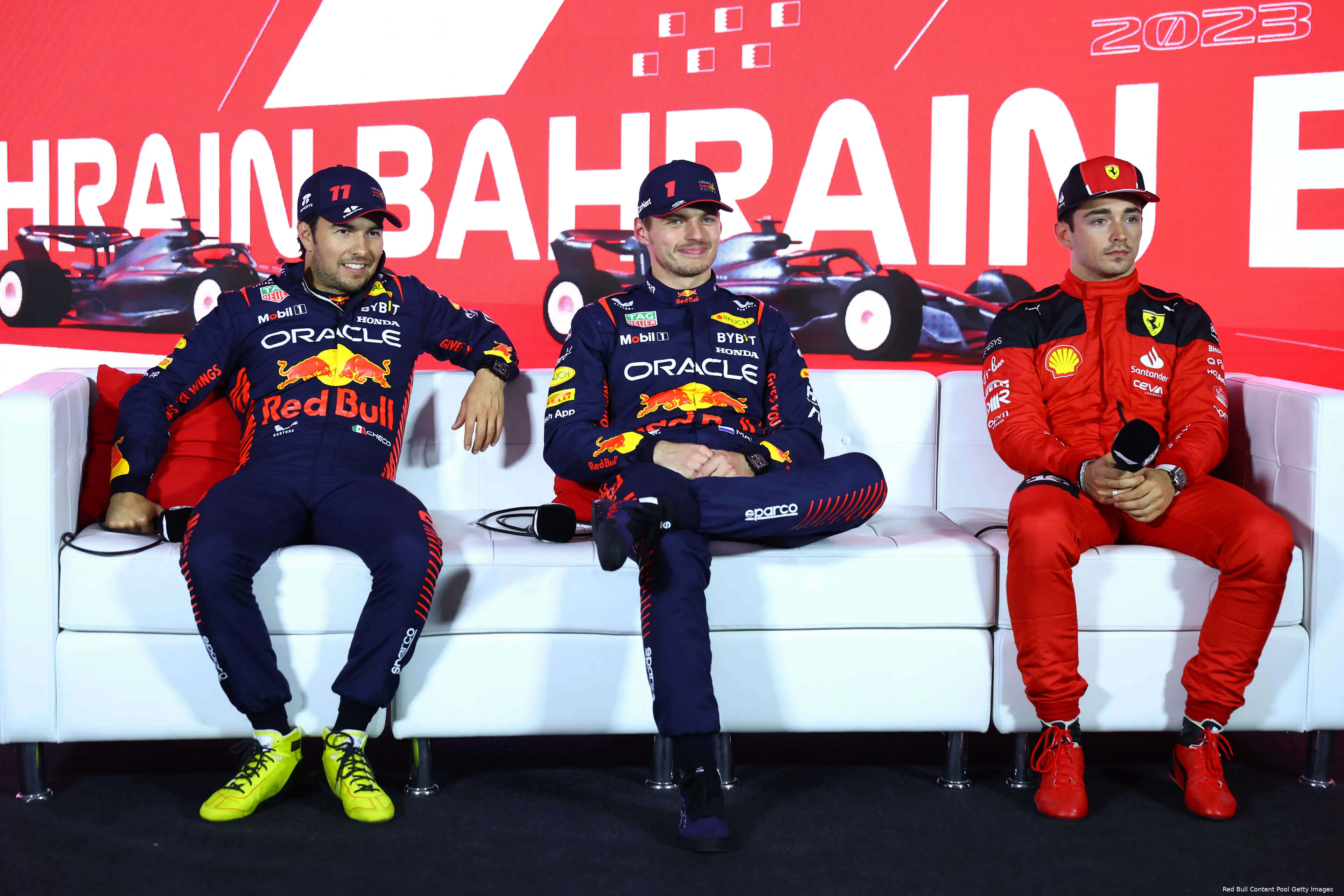max verstappen rb19 red bull racing perez leclerc f1 gp bahrein 2023