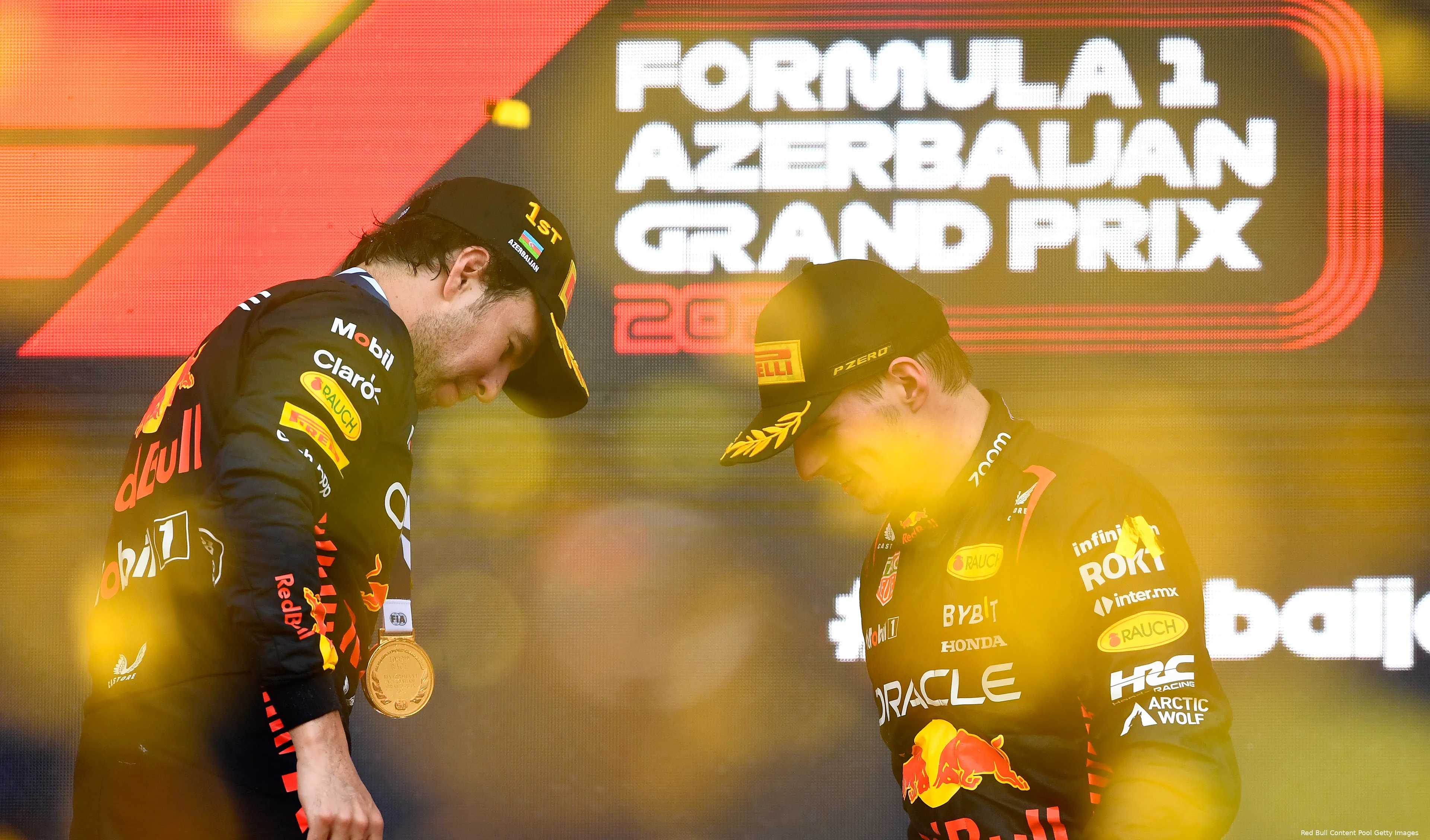 redbullracing sergio perez max verstappen baku2023