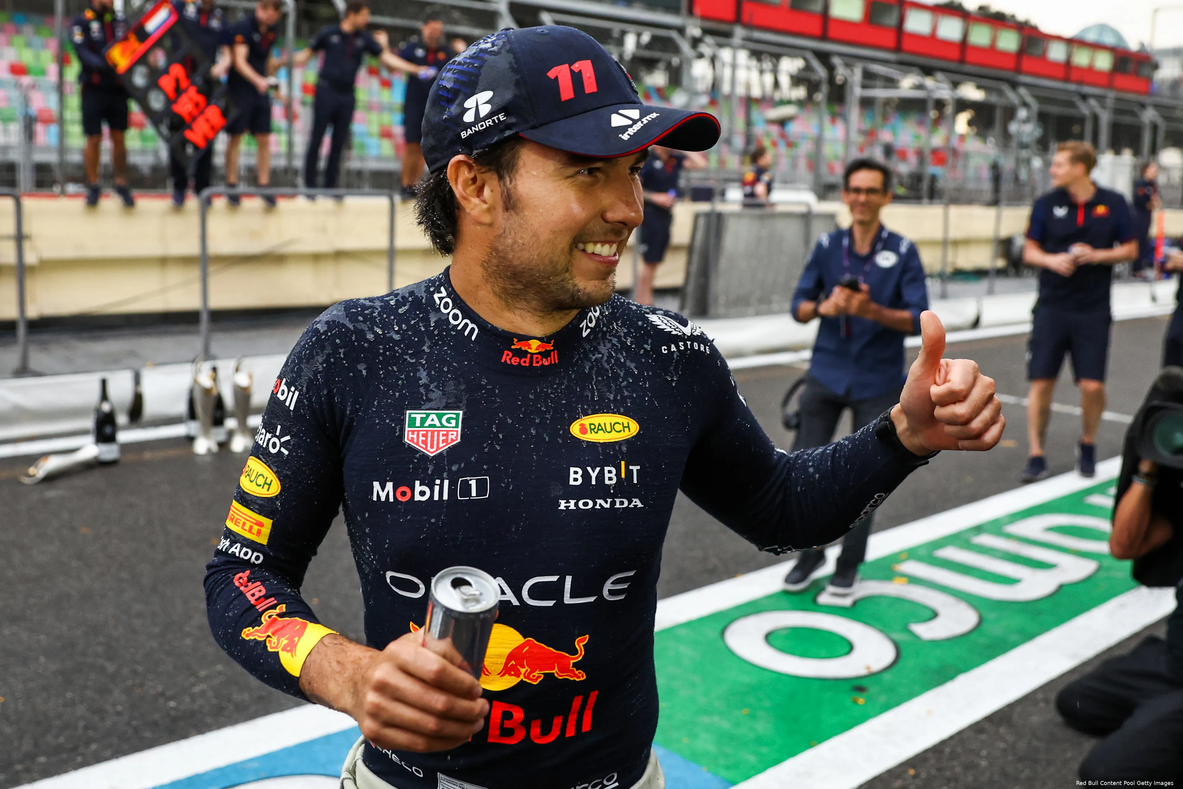 redbullracing sergio perez max verstappen baku2023