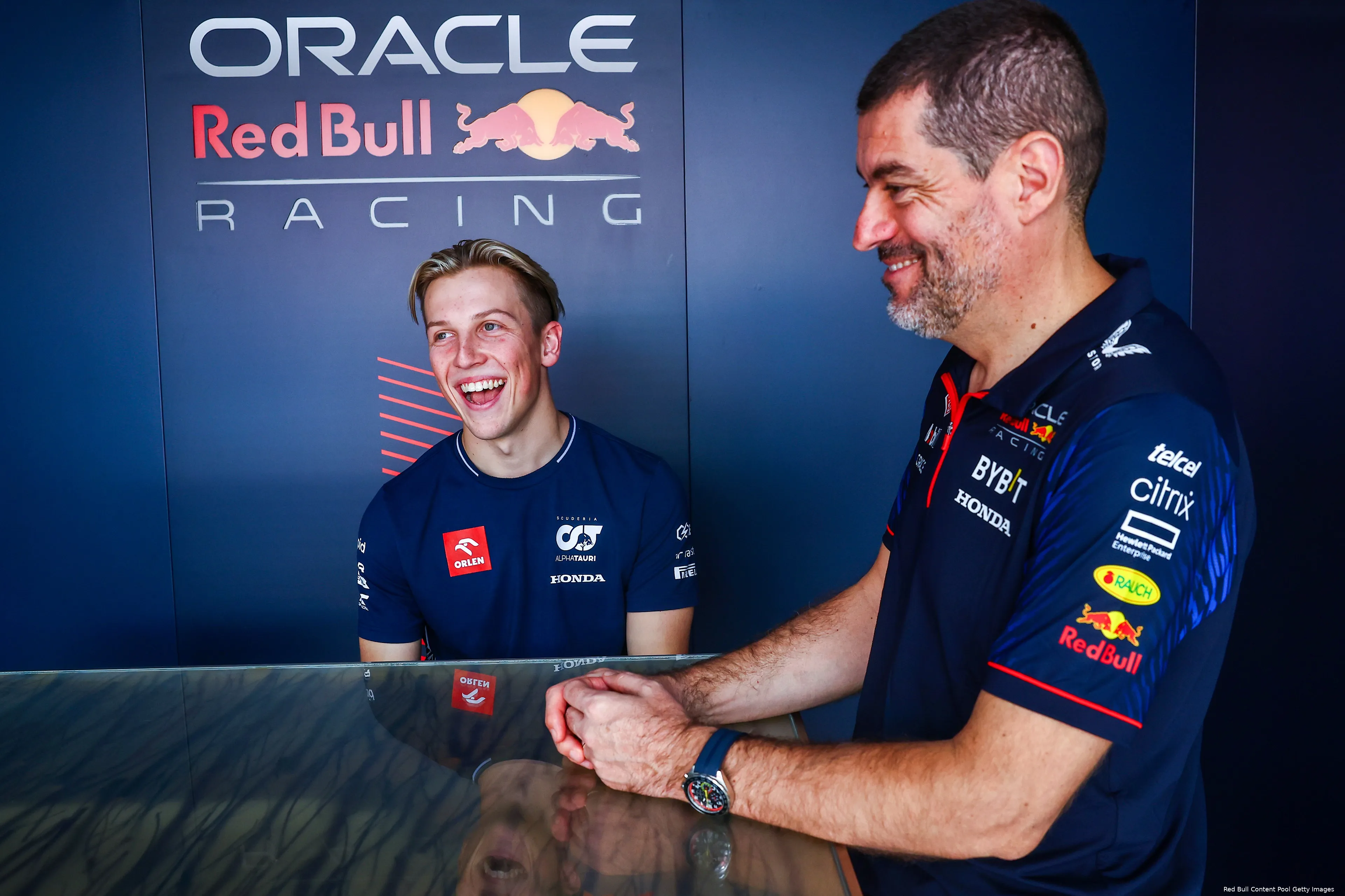 abu dhabi 2023 liam lawson red bull racing guillaume rocquelin