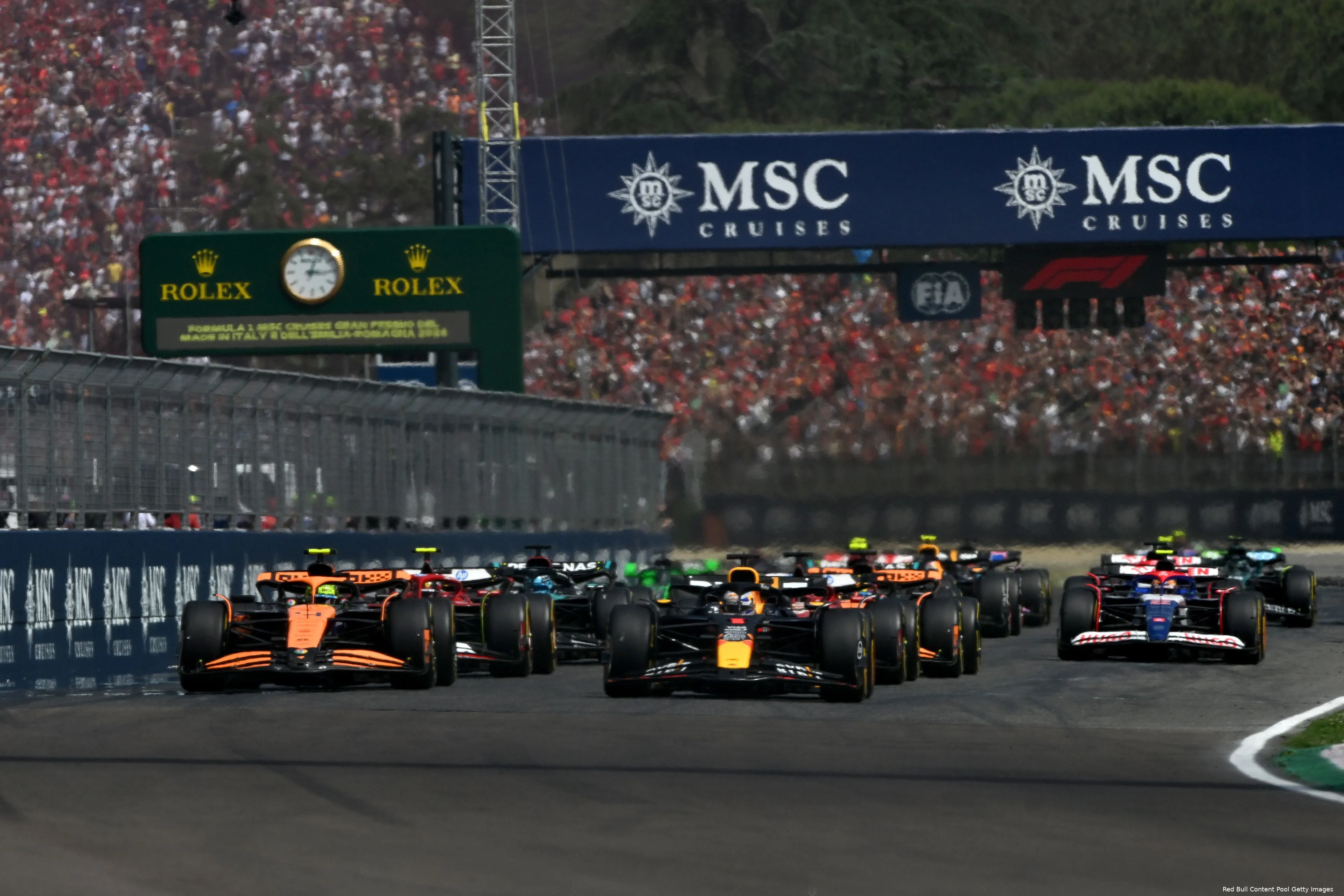 imola 2024 start max verstappen lando norris charles leclerc carlos sainz oscar piastri 10