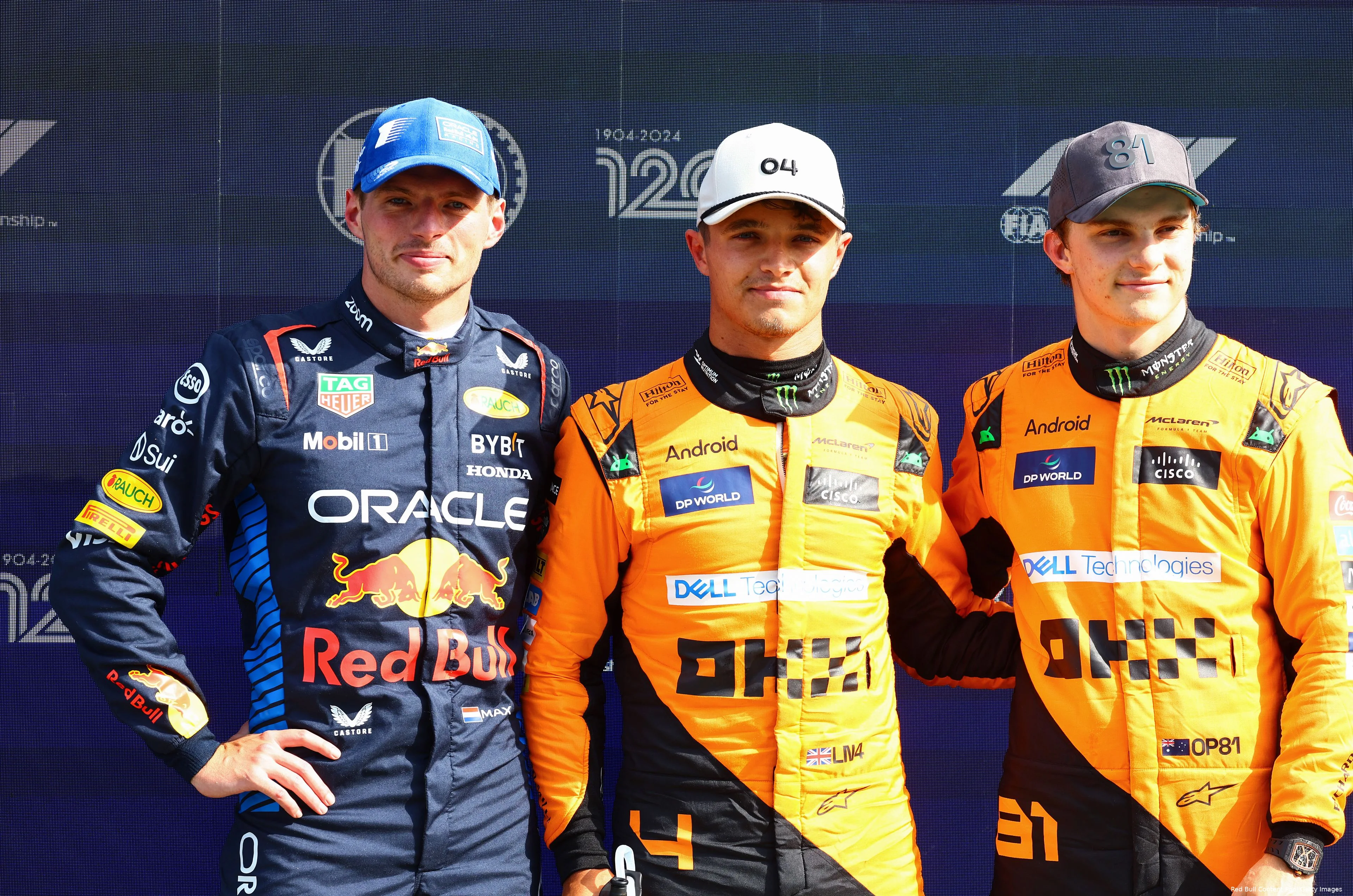 max verstappen lando norris 123 oscar piastri 12
