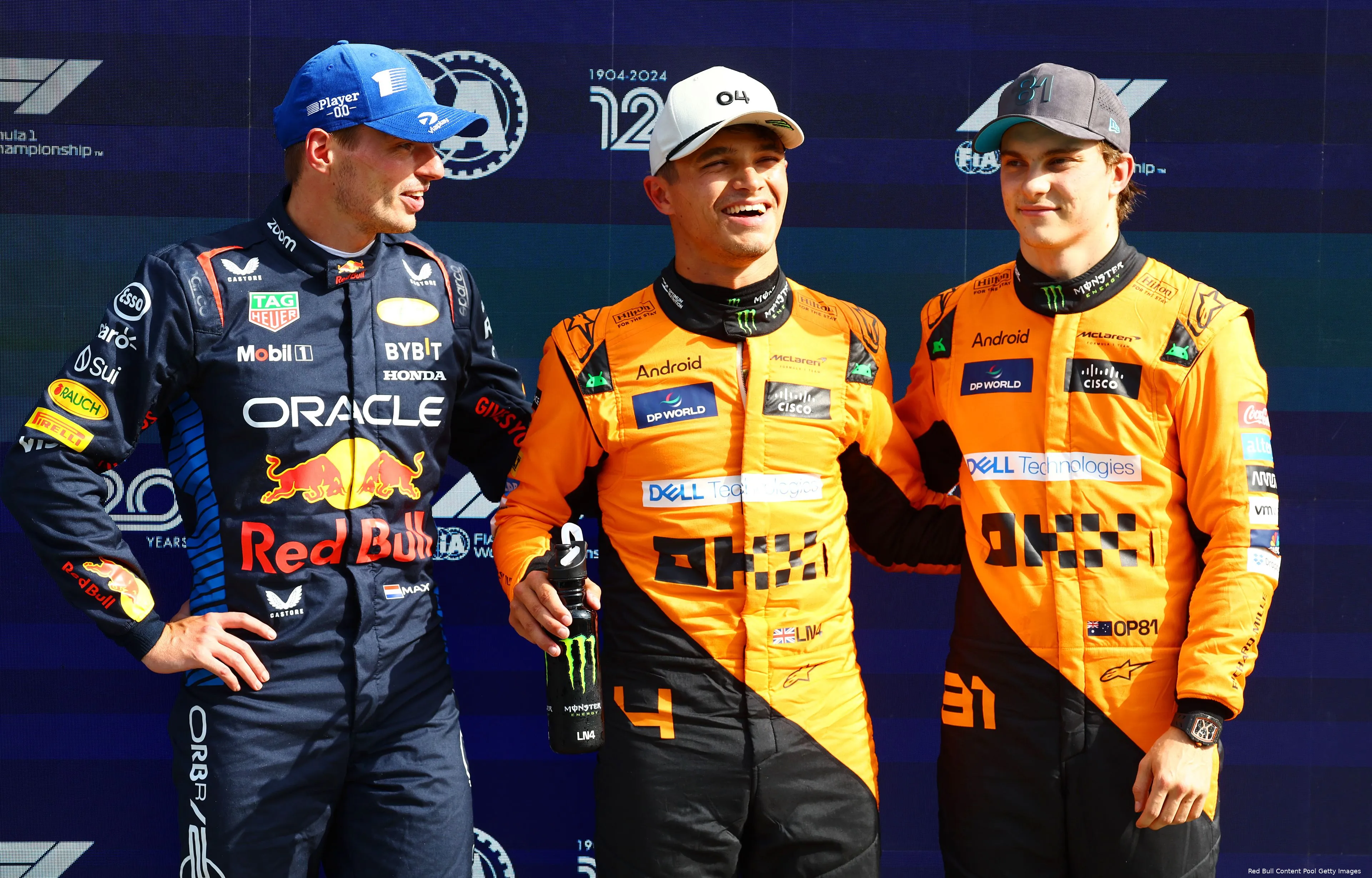 max verstappen lando norris 123 oscar piastri
