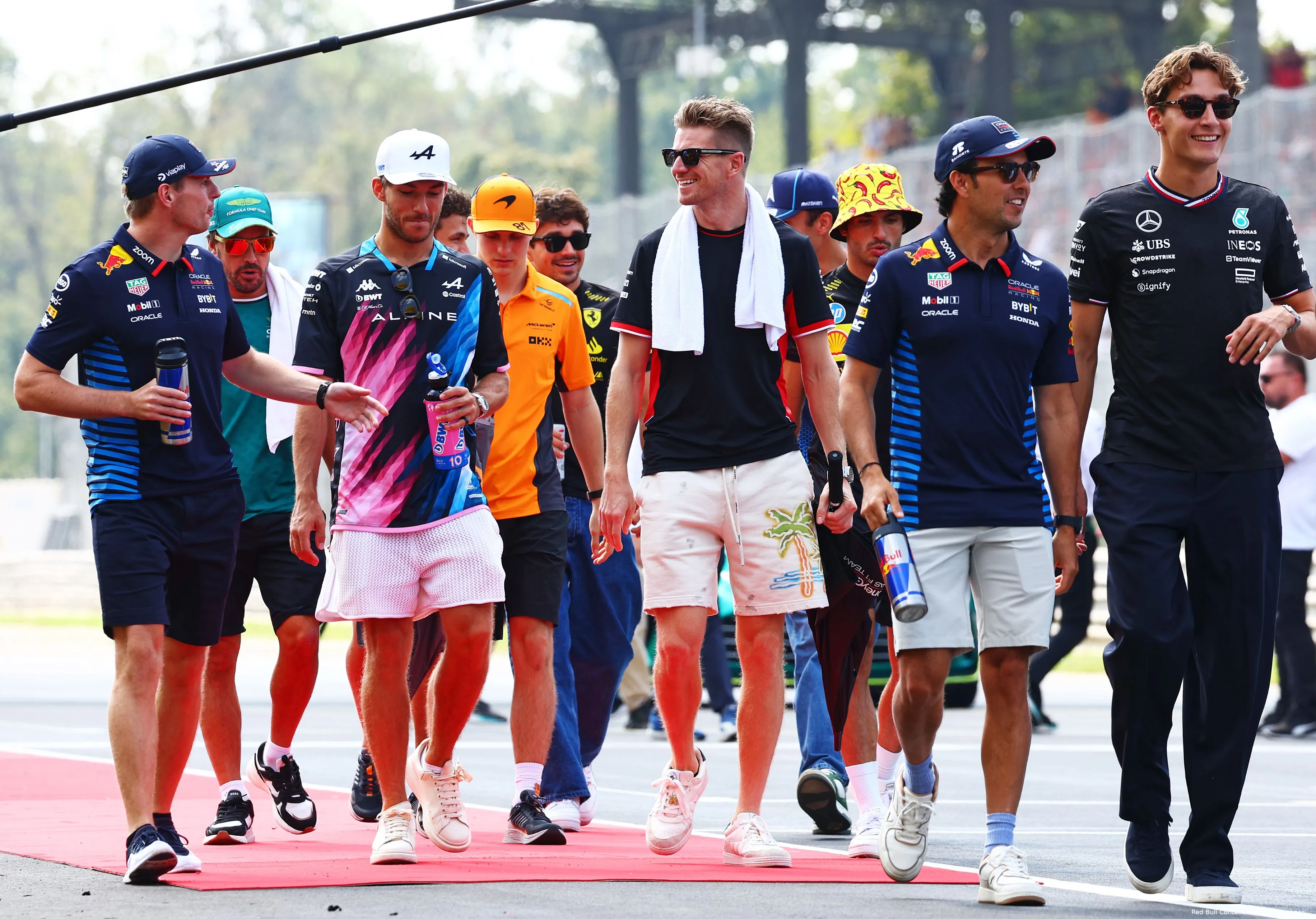 nico hulkenberg max verstappen sergio perez george russell pierre gasly