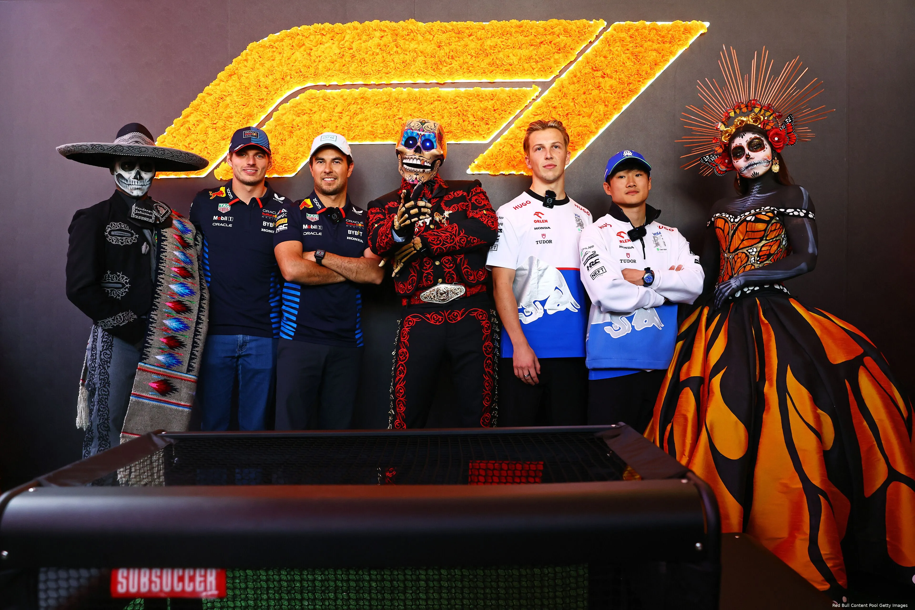 max verstappen sergio perez yuki tsunoda liam lawson mexico 1