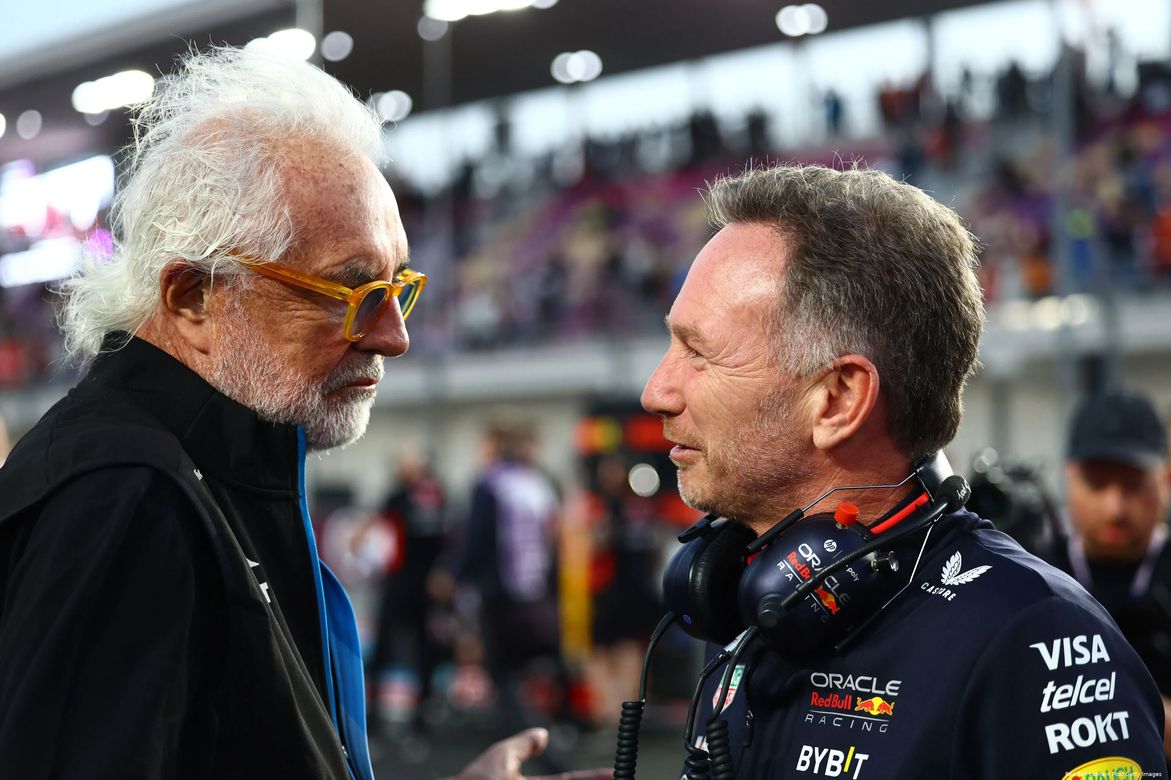 flavio briatore christian horner 2024 qatar startgrid redbullracingr