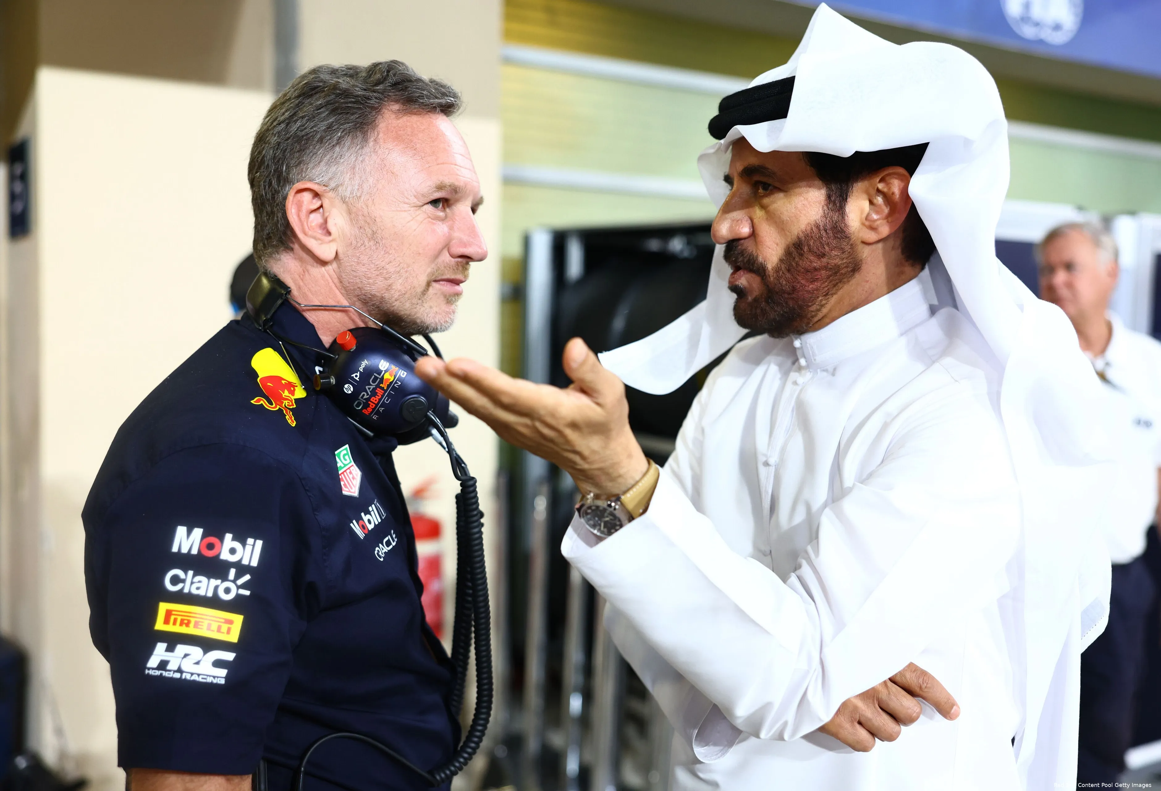 christian horner mohammed ben sulayem red bull racing gp abu dhabi zaterdag