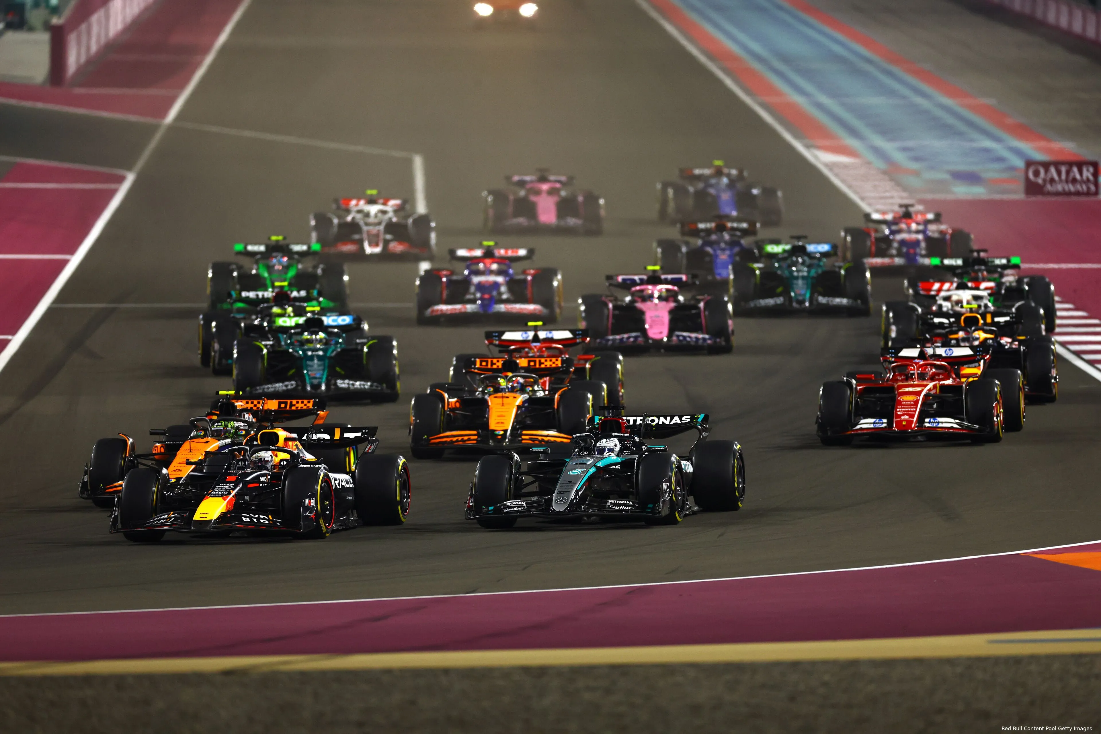 max verstappen lando norris qatar rb20 12 start 3