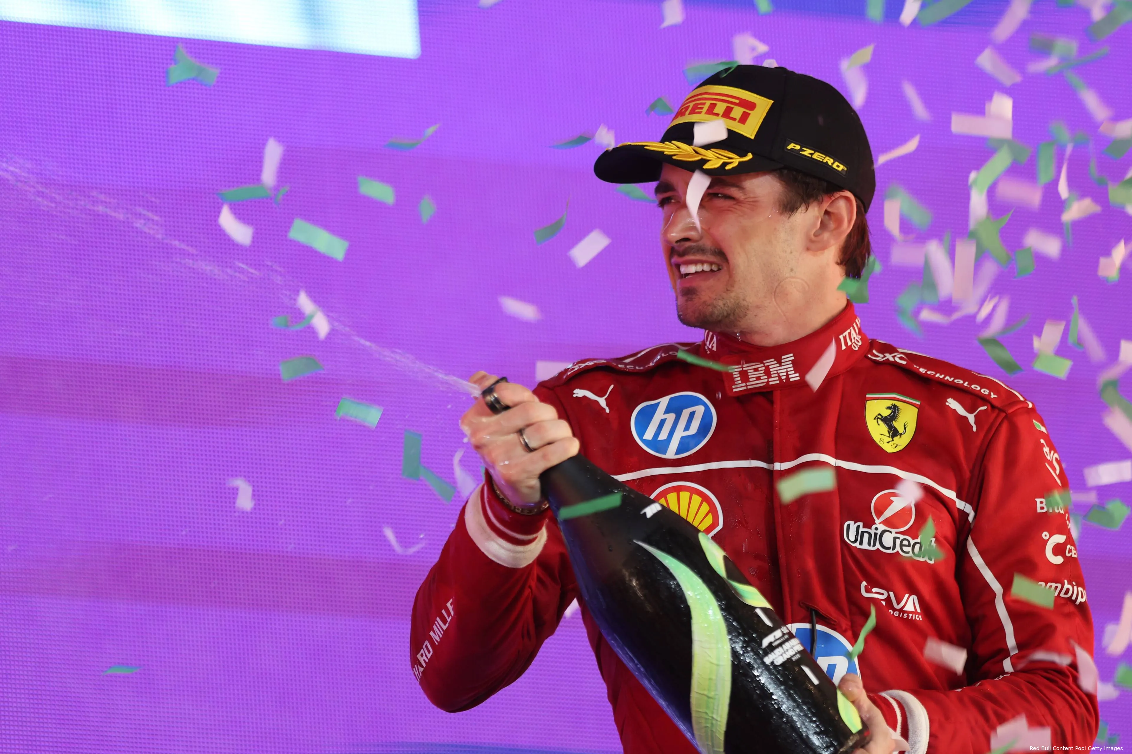 ferrari charles leclerc gp saoedi arabie 2025 zondag