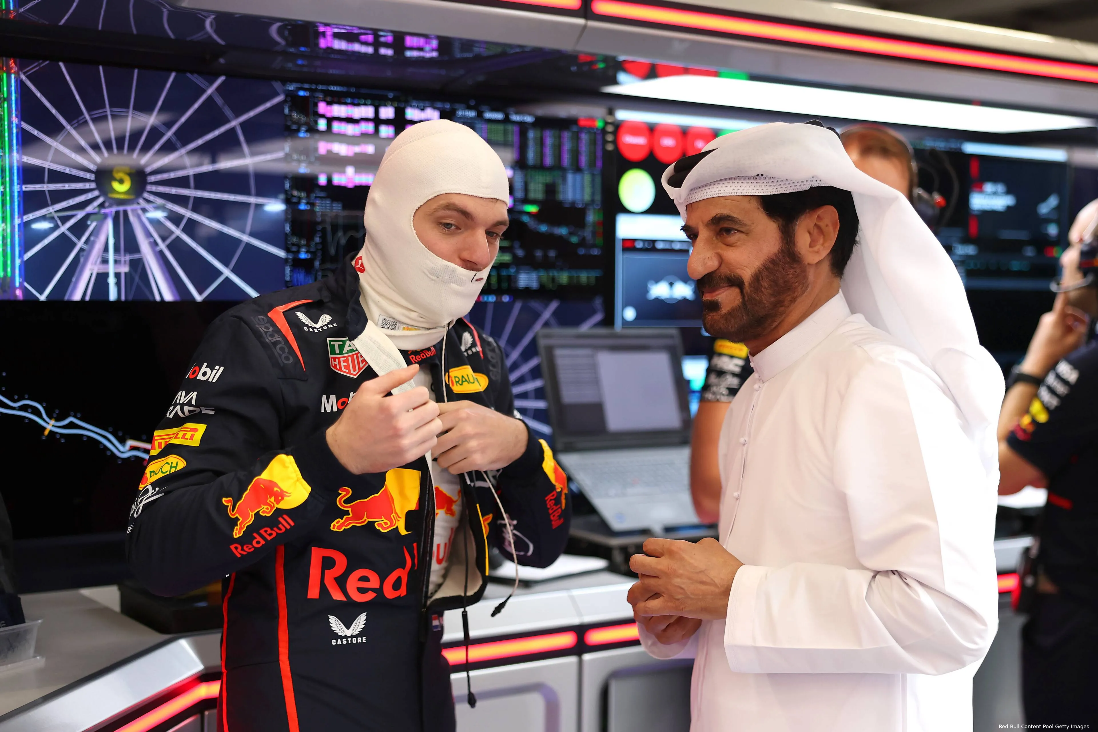 red bull racing max verstappen mohammed ben sulayem gp saoedi arabie 2025 zondag 2 3