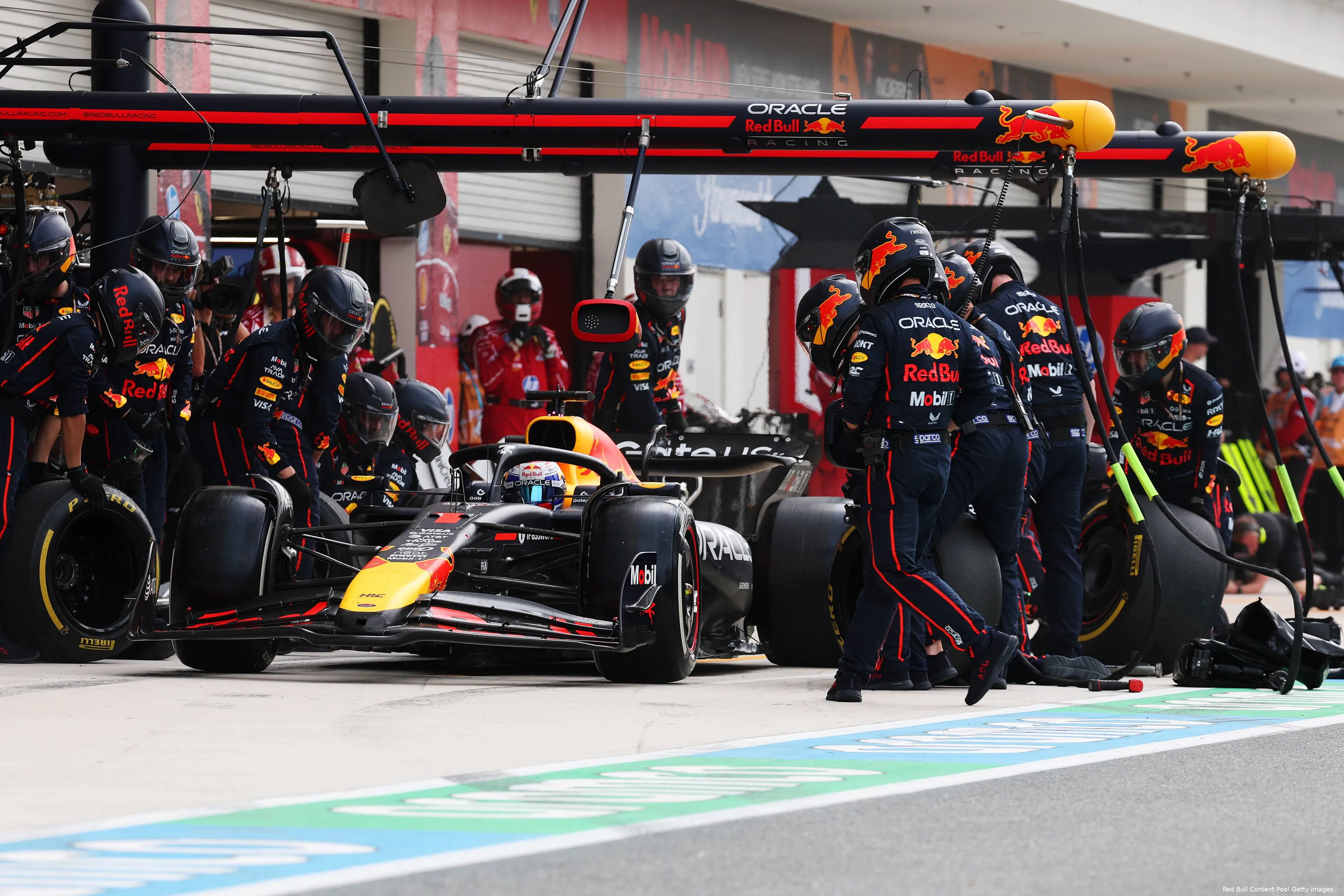 red bull racing max verstappen gp miami 2025 zondag pitstop 2