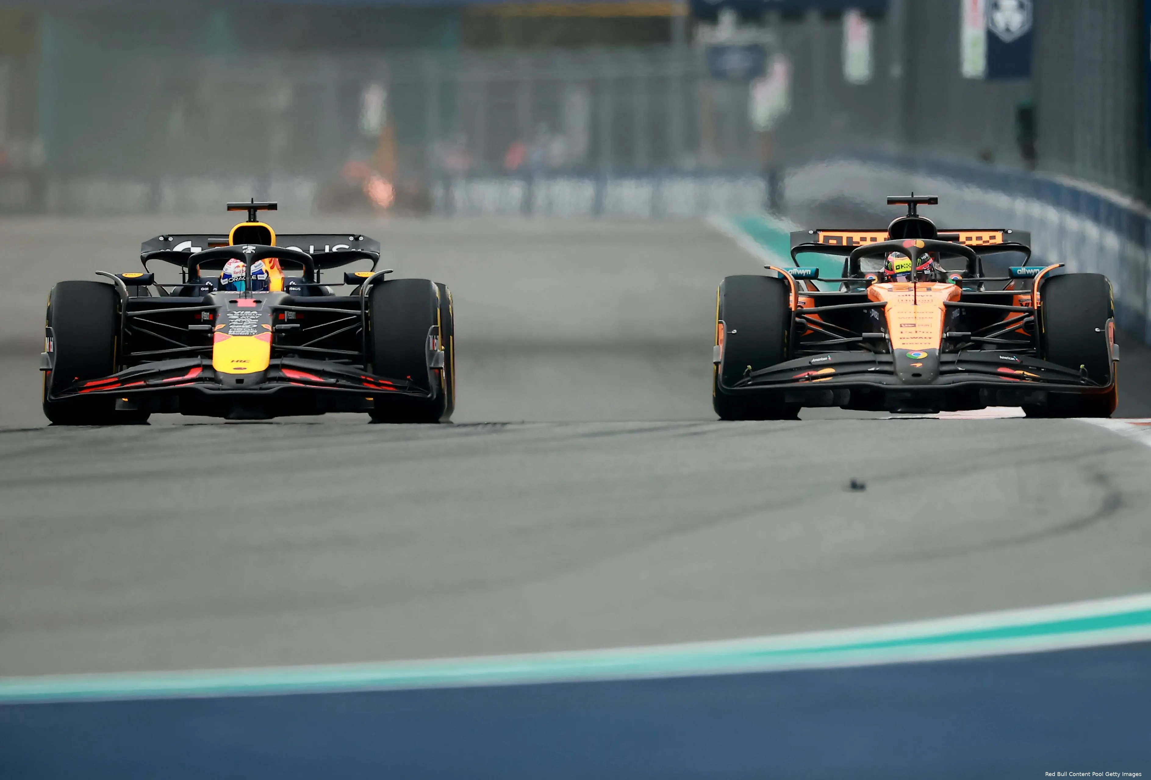 red bull racing max verstappen mclaren oscar piastri miami gp 2025 zondag 2