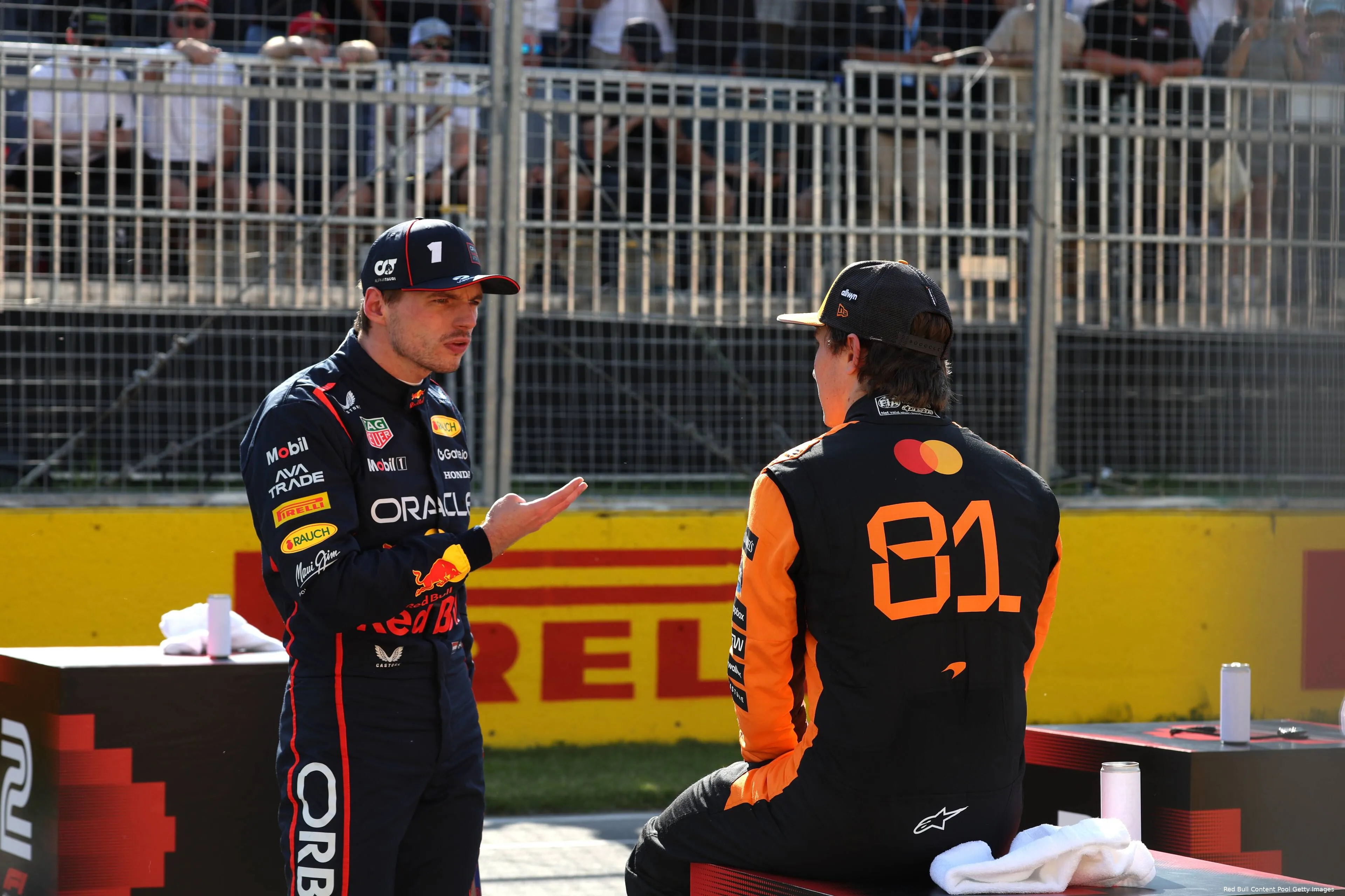 max verstappen red bull racing oscar piastri mclaren gp canada zaterdag 2025