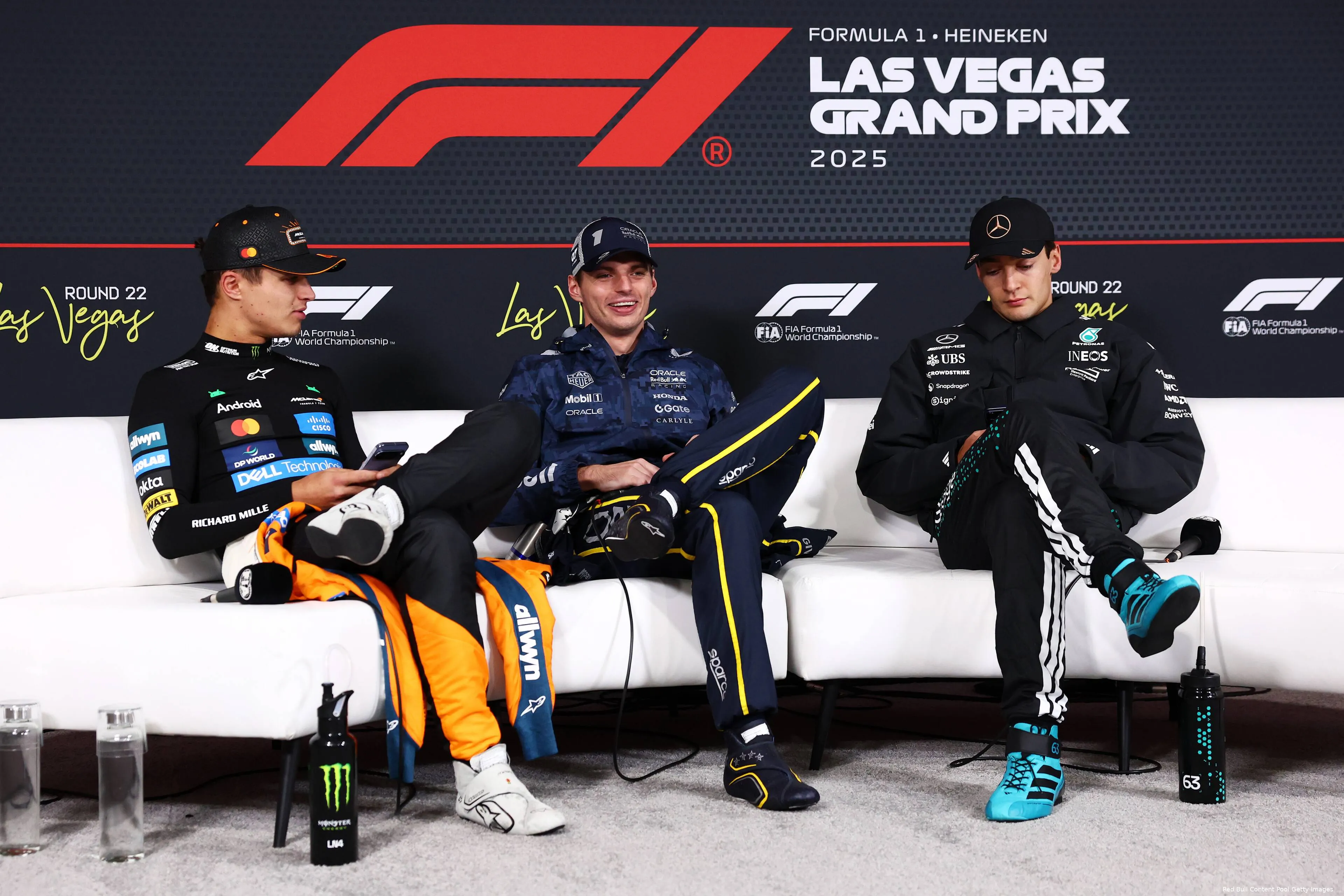 max-verstappen-red-bull-racing-gp-las-vegas-2025-zondag-mercedes-george-russell-lando-norris-mclaren-persconferentie