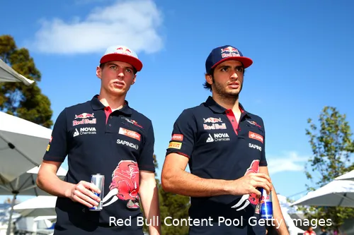 max verstappen en carlos sainz 2015
