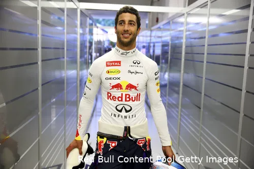 Daniel Ricciardo voorafgaand aan de Grand Prix van Singapore in 2014. (Foto: Red Bull Content Pool/Getty Images)