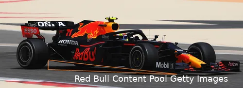 <i>De RB16B uit 2021 had duidelijk wel een 'hoge achterkant', ofwel rake.</i>