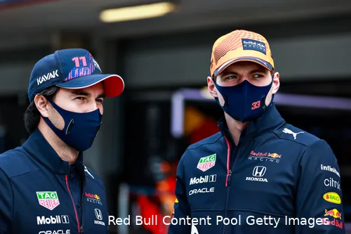 In Groot-Brittannië wisten Sergio Perez en Max Verstappen beiden geen punt te scoren. (Foto: Red Bull Content Pool/Getty Images)