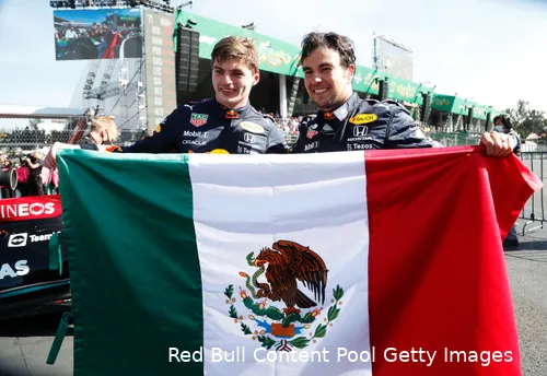 Liberty Media heeft er belang bij dat Pérez in Mexico nog in de Red Bull zit. (Foto:&nbsp;Red Bull Content Pool Getty Images)