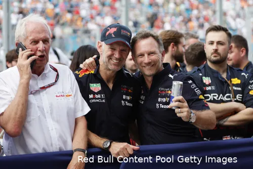 De Red Bull-kern waarvan er nog een man zijn koffers al heeft gepakt.