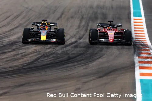 <i>Max Verstappen had na negen ronden de koppositie al in handen.</i>