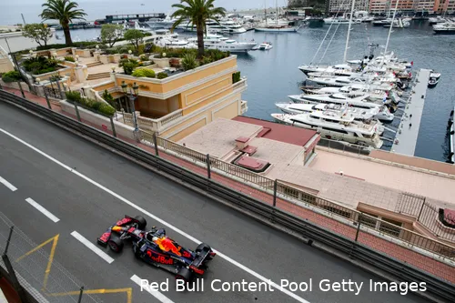 <i>Monaco was heel het weekend zonnig, maar regenval is tijdens de Grand Prix niet uitgesloten.</i>