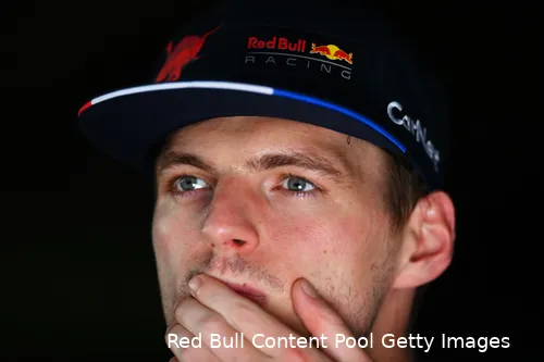 Verstappen
op het Baku City Circuit van Azerbeidzjan 2022, na afloop van de kwalificatie (Foto:
Red Bull Content Pool / Getty Images)