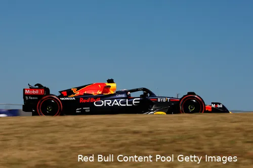 Max
Verstappen tijdens de VT1 voor de Grand Prix van de Verenigde Staten, Circuit
of the Americas, 2022 (Foto: Red Bull Content Pool / Getty Images)