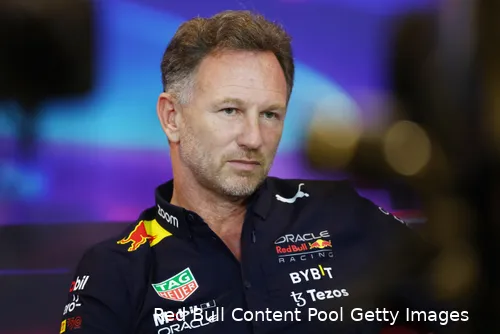 <i>Red Bull Racing-teambaas Christian Horner gaf in 2022 aan dat de budgetoverschrijding van zijn team te maken had met cateringuitgaven. (Foto: Red Bull Content Pool/Getty Images)</i>