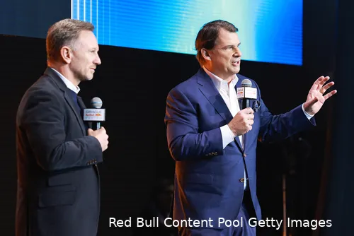 christian horner jim farley red bull racing ford powertrains f1 2023 2026 rb19