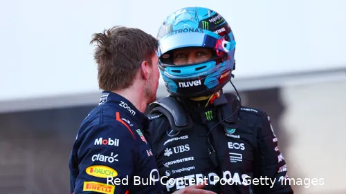 george russell max verstappen mercedesred bull racing f1 gp azerbeidzjan 2023