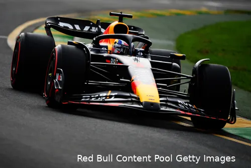 Max Verstappen tijdens de kwalificatie, Grand Prix van Australië, Albert Parlk Circuit 2023 (Foto:
Red Bull Content Pool / Getty Images)