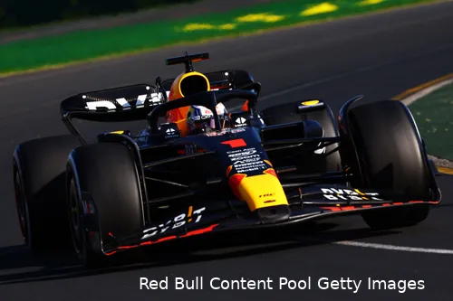<i>De RB19 lijkt voorlopig onverslaanbaar (Bron:&nbsp;Red Bull Content Pool / Getty Images).</i>
