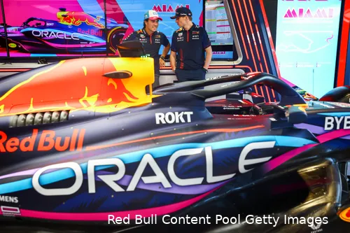 <i>Red Bull komt dit weekend in actie met een speciale livery (Bron:&nbsp;Red Bull Content Pool / Getty Images).</i>
