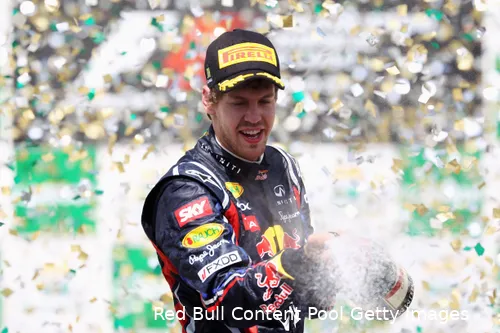 Vettel was voor iedereen een maatje te groot van 2010-2013 bij Red Bull Racing (Foto: Red Bull Content Pool/Getty Images)