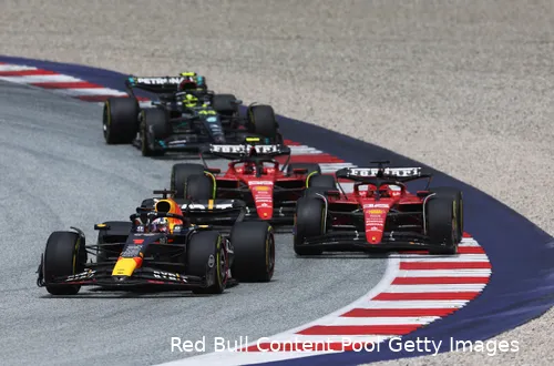 verstappen leclerc sainz hamilton start gp oostenrijk 2023