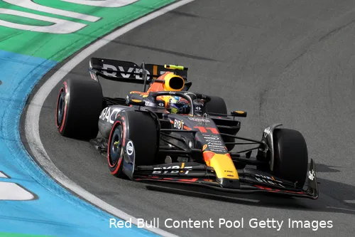 Als we Horner en Marko mogen geloven, is Pérez in 2024 gewoon Red Bull-coureur. (Foto: Red Bull Content Pool/Getty Images)